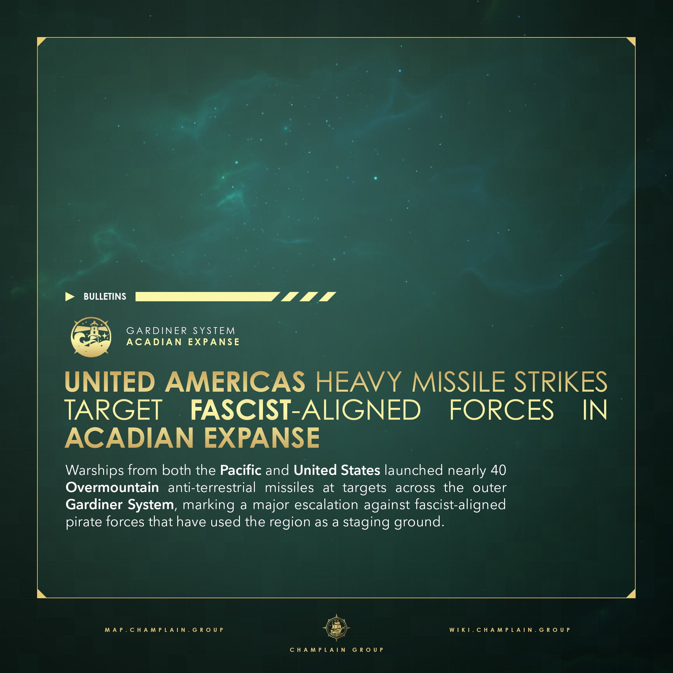 United Americas heavy missile Strikes Target Fascist-Aligned Forces in Acadian Expanse