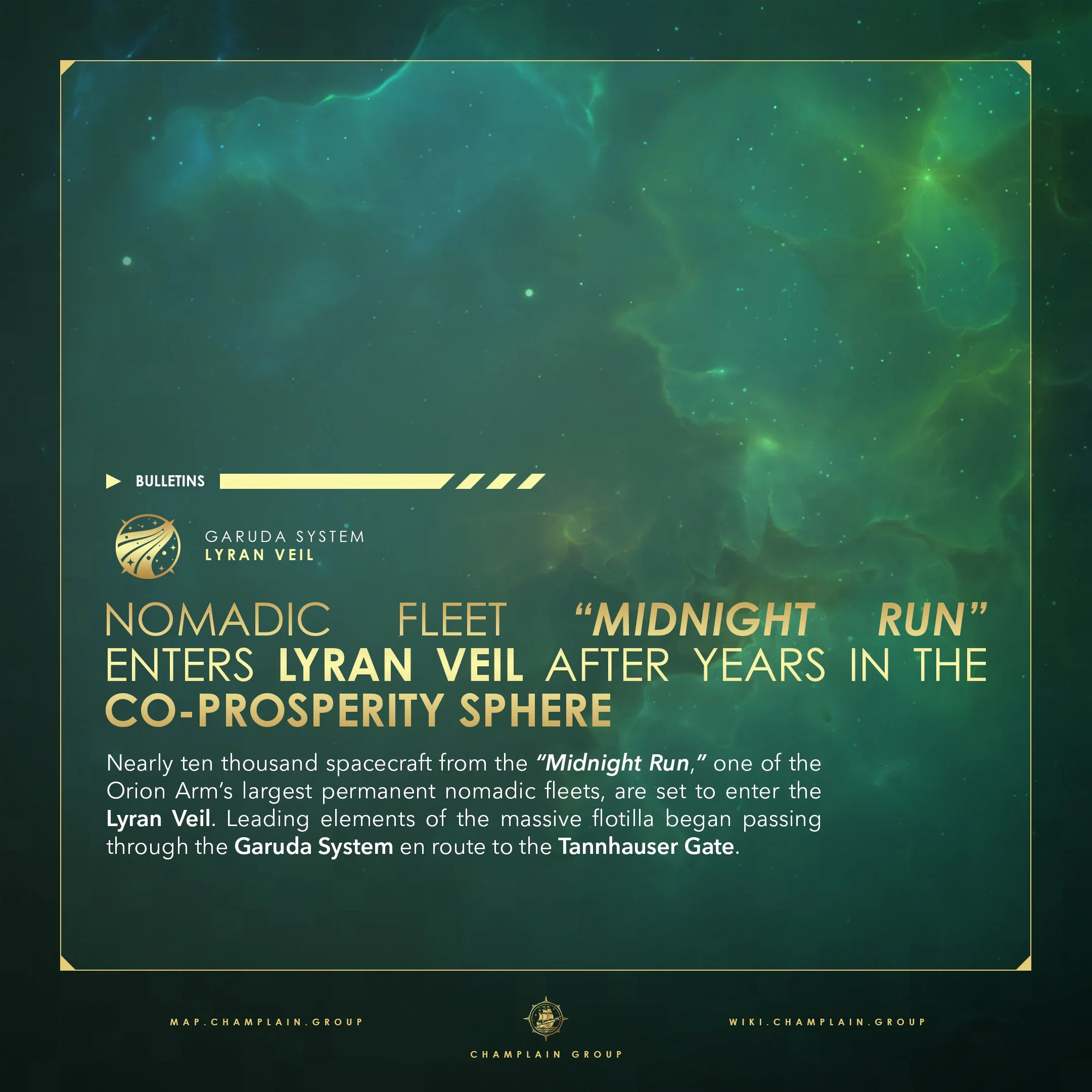 Nomadic Fleet “Midnight Run” Enters Lyran Veil After Years in the Co-Prosperity Sphere
