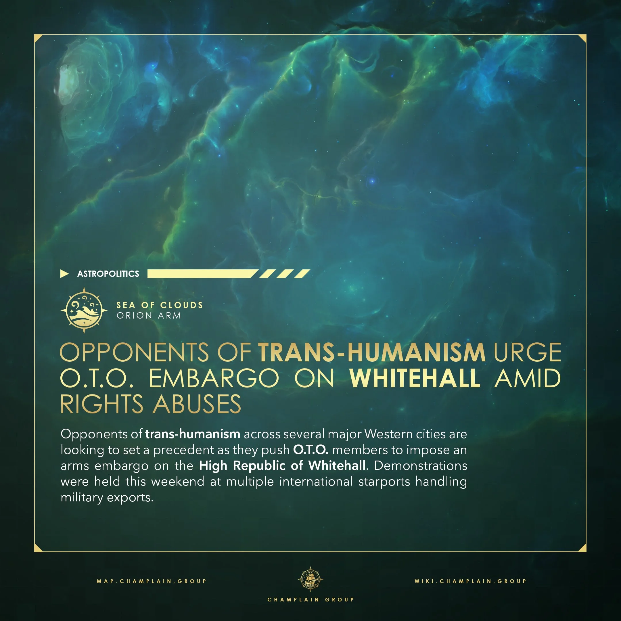 Human Essentialists Demand Embargo Against Whitehall Transhumanist Regime