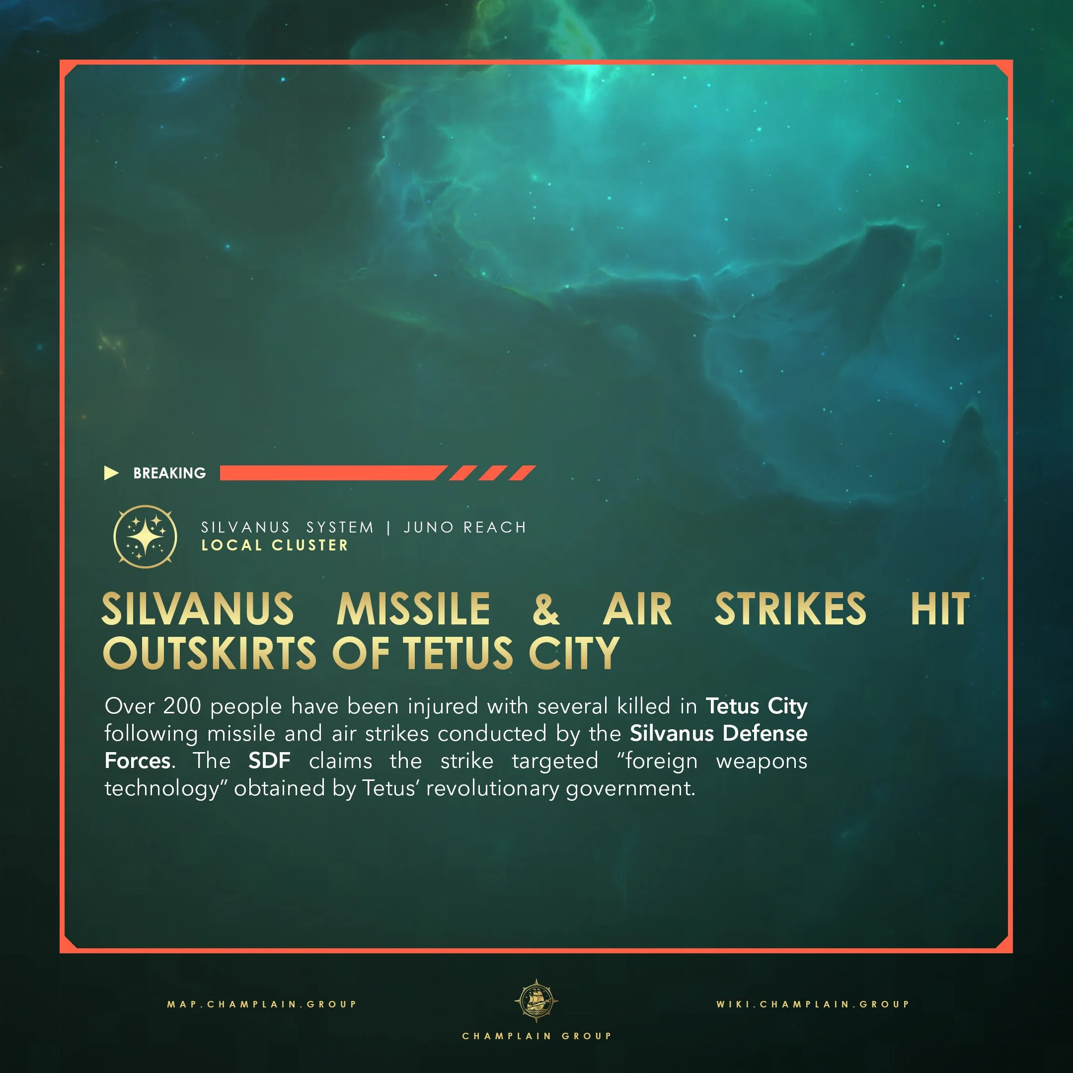 Silvanus Missile &amp; Air Strikes Hit Outskirts of Tetus City