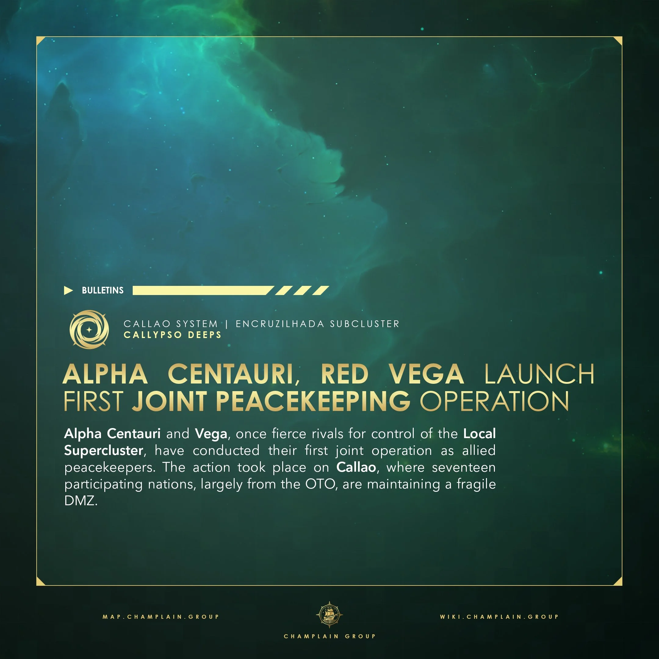 Alpha Centauri, Red Vega Launch First Joint Peacekeeping Operation 