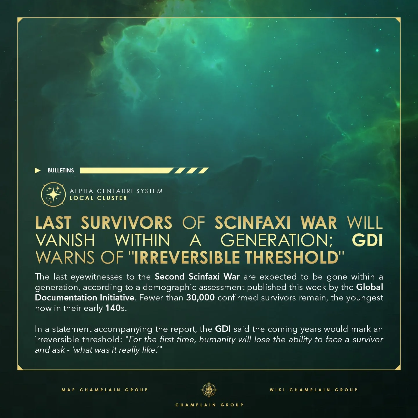 Last of Scinfaxi Generation Fading Fast Amid Race To Collect Memories