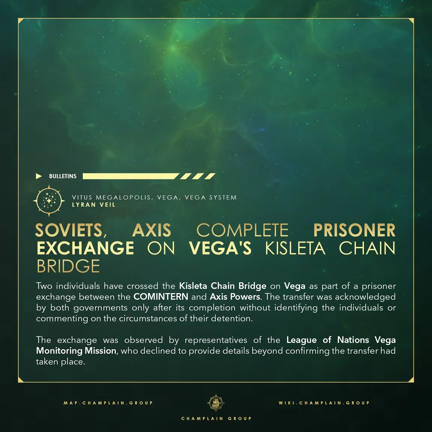 Soviets, Axis Complete Prisoner Exchange on Kisleta Chain Bridge as Vega Tensions Mount