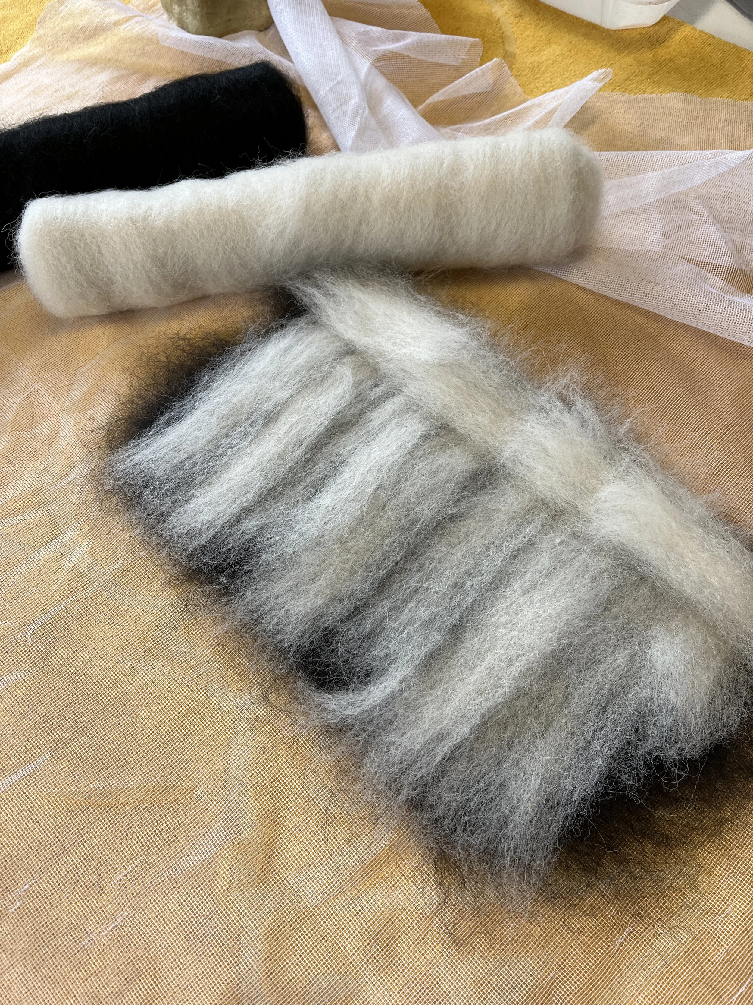 Laine feutrée - Alpagas du Rompay - Bretagne - France