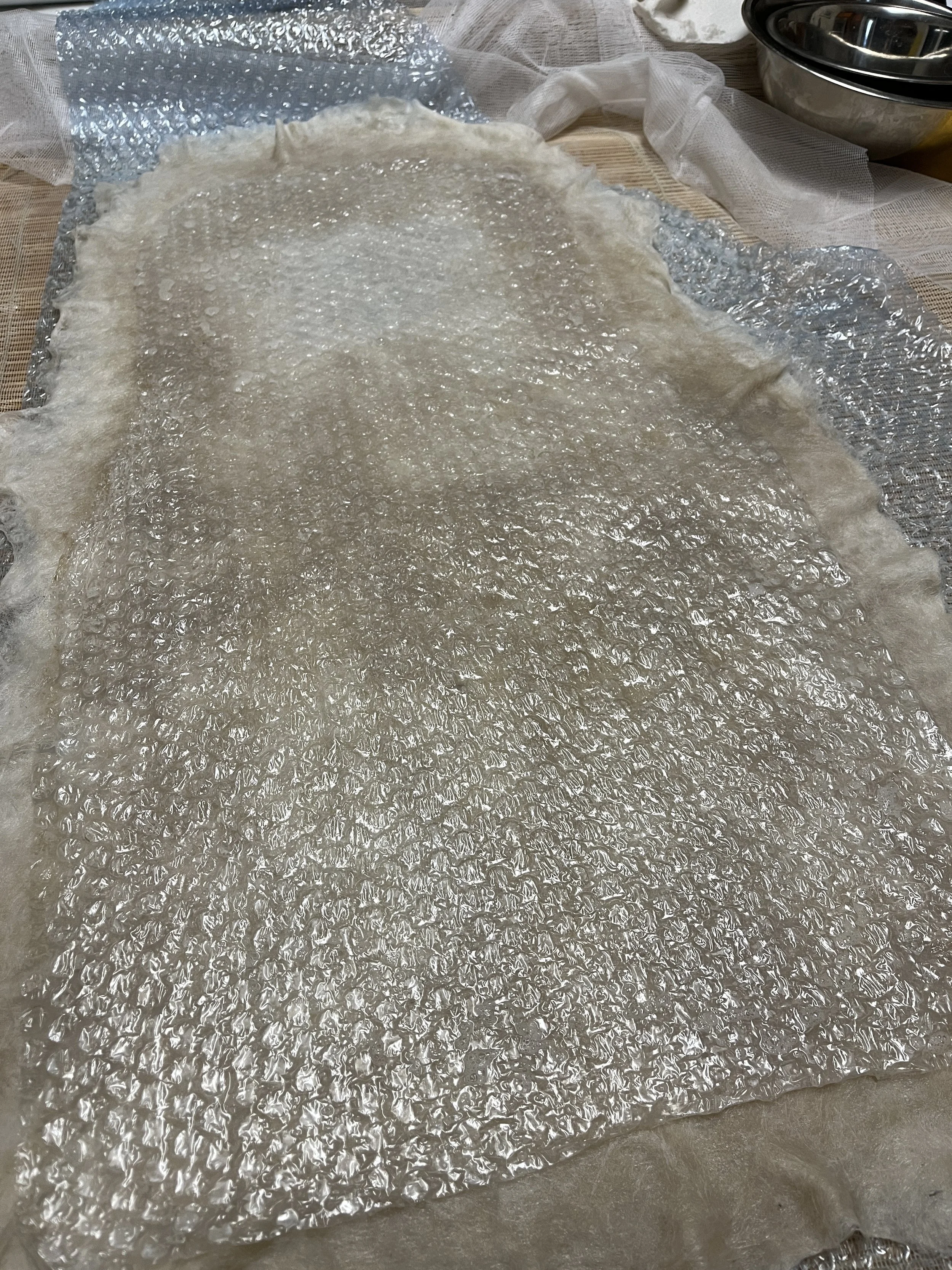 Feutrage à l'eau chaude - Alpagas du Rompay - Alpagas Bretagne - France