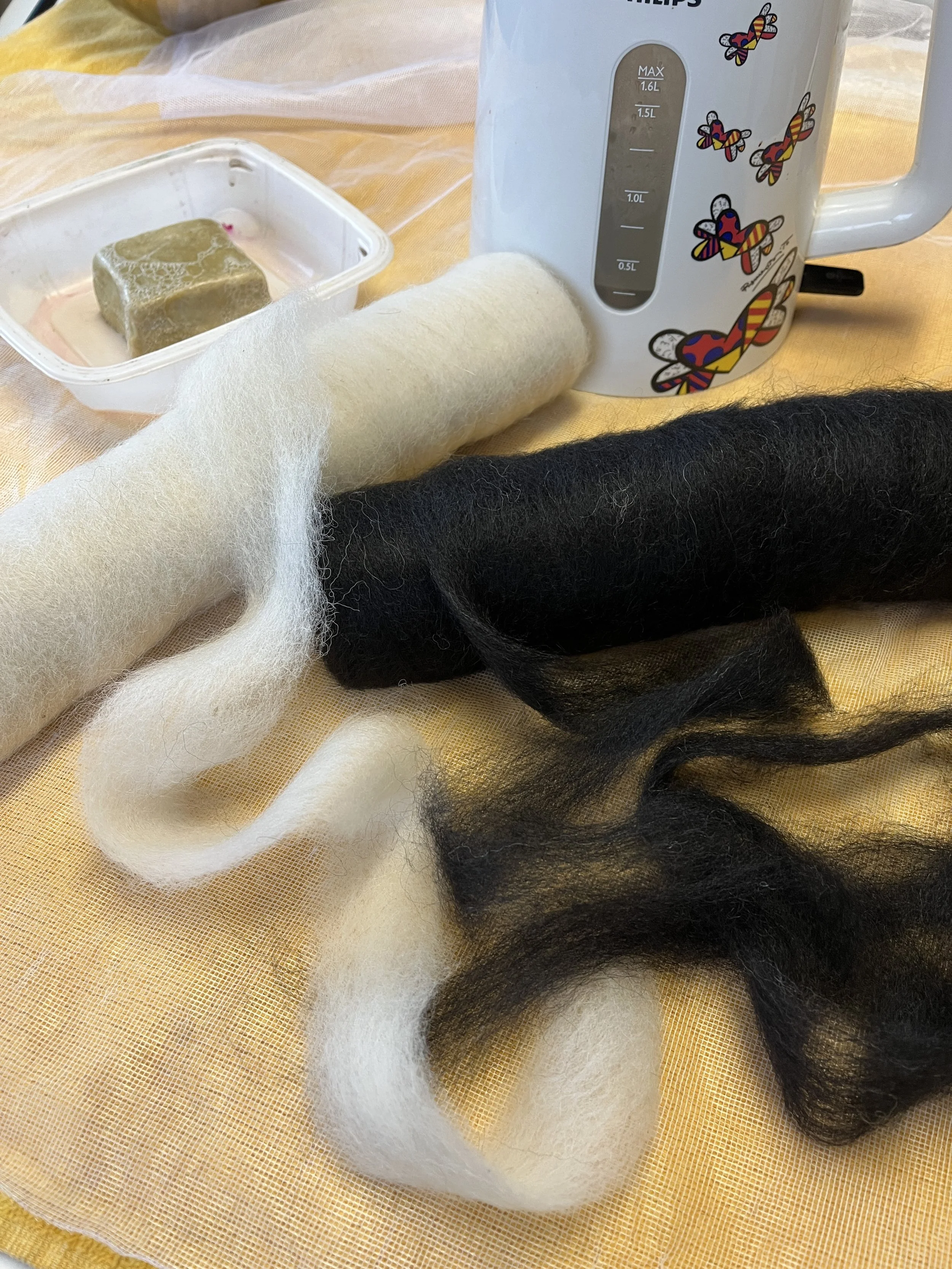 Laine feutrée - Alpagas du Rompay - Bretagne - France