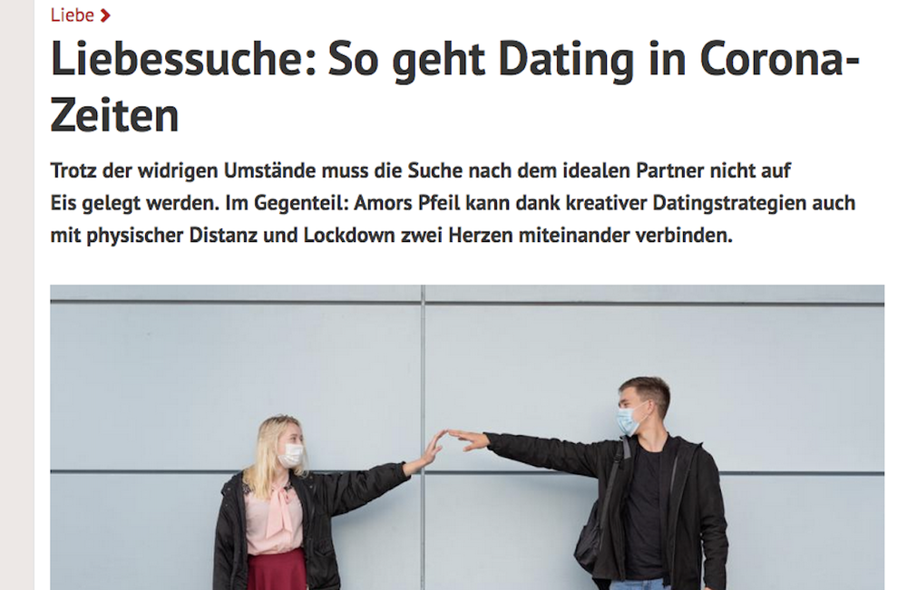 Liebessuche: So geht Dating in Corona-Zeiten