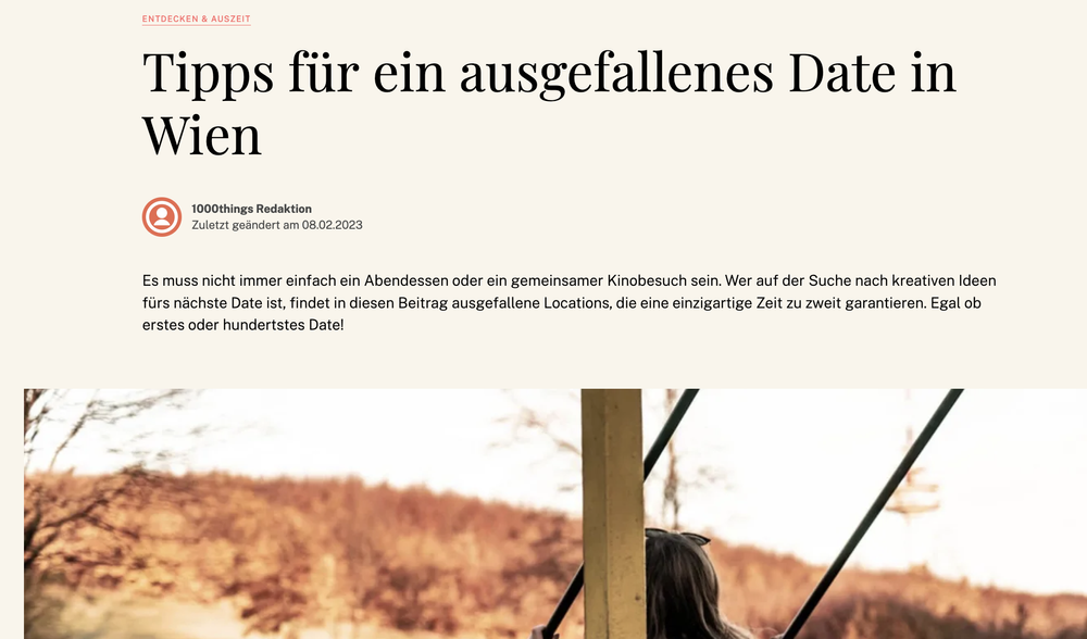 Tipps für ein ausgefallenes Date in Wien
