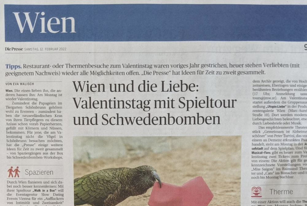 Valentinstag mit Spieltour und Schwedenbomben