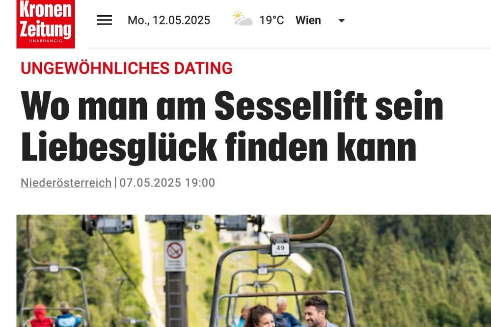 Wo man am Sessellift sein Liebesglück finden kann