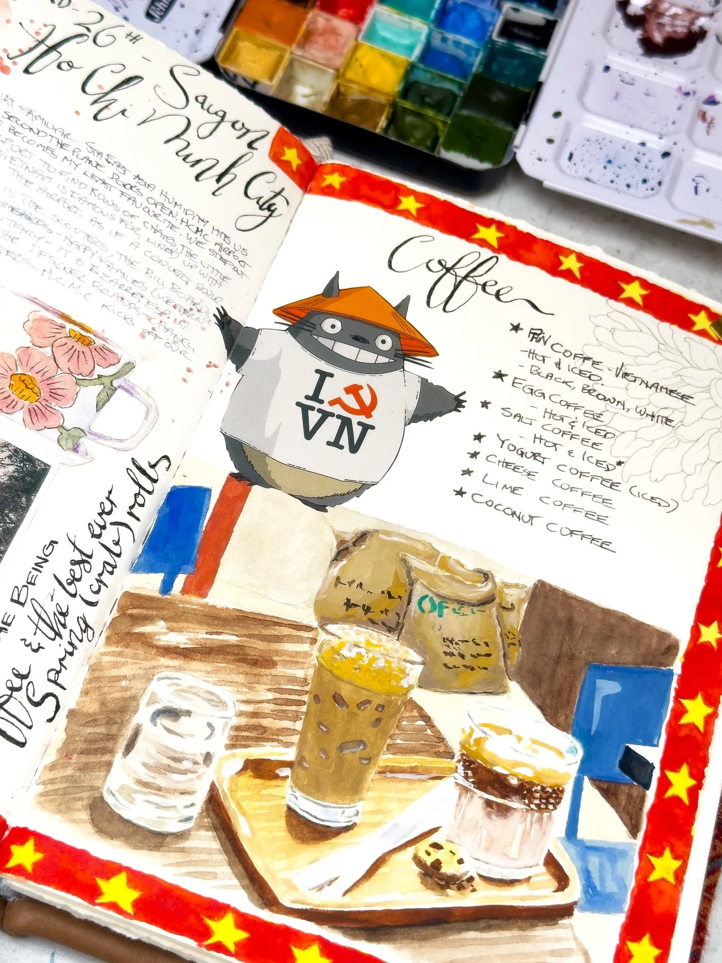 Coffee coffee and more coffee, so much coffee, so little time -phin, salt, egg, coconut, yogurt, lime and more. Plus the the best Spring Rolls (crab) ever!!

#astilllifejournal