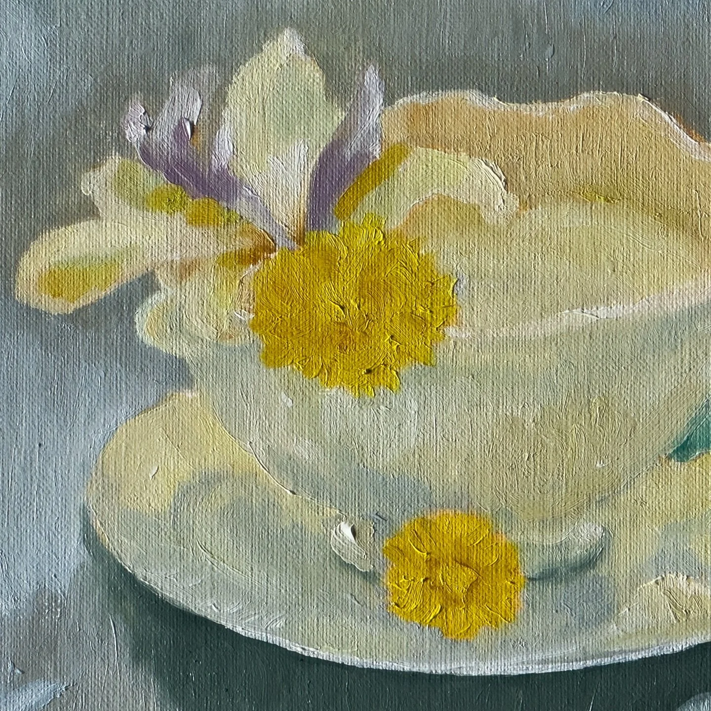 Same set up, different day, different mood?
Which do you prefer, this version or the version in the previous post? ☕️☕️☕️
Oil on paper