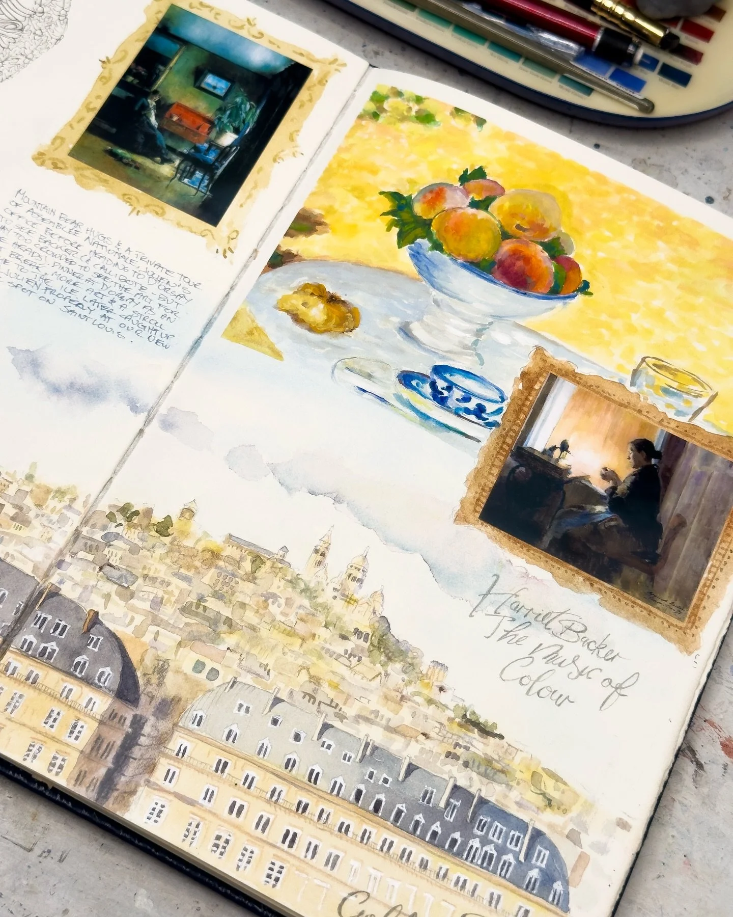 Such a fun day in Paris- Forst we bring the mountain bear hugs (@julienjoelclement you know what I mean) then an unexpected and delightful private tour of Assembl&eacute;e Nationale, a stroll down to #dorsay with a pit stop at #sennelier1887 just bec