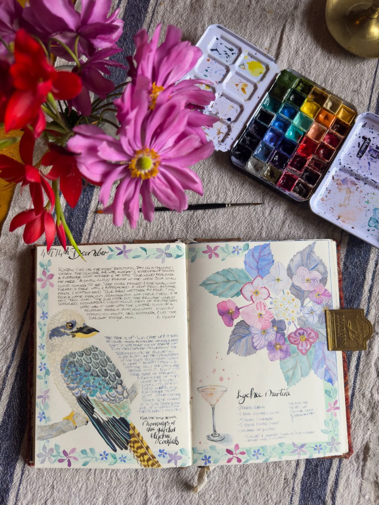 Kookaburras are one of the bird song soundtracks in my garden. One starts, and they all join in, up and down the song lines, cackling and laughing, sharing their secrets, bush secrets, king, and queens, of the bush.