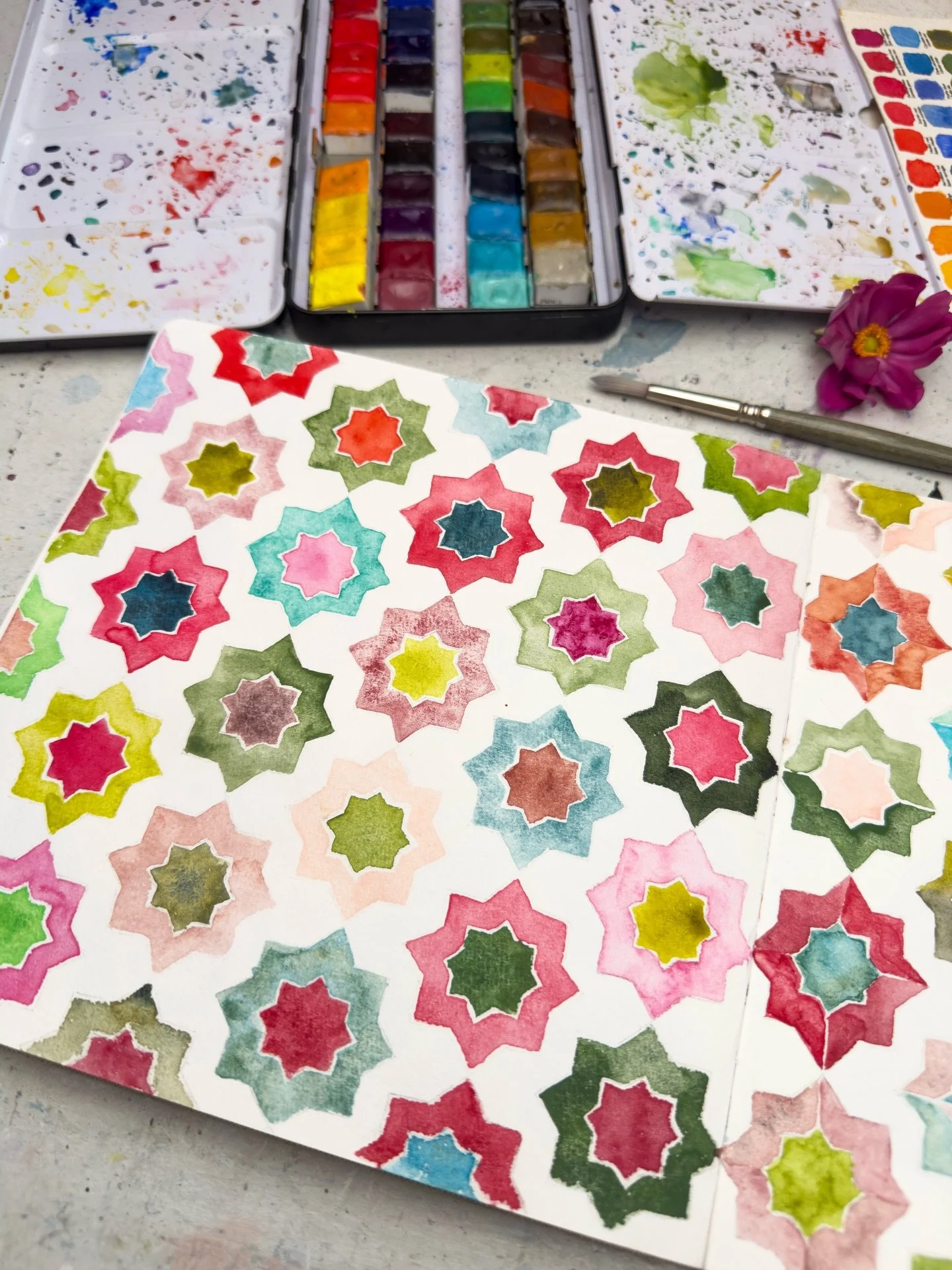 I&rsquo;ve had a sprained ankle keeping me down, leg up, for the last few weeks and unable to get out or upstairs to my studio. Instead it has been lap art while I RICE my ankle (rest ice compress elevate). I&rsquo;ve had my water colours at hand wit