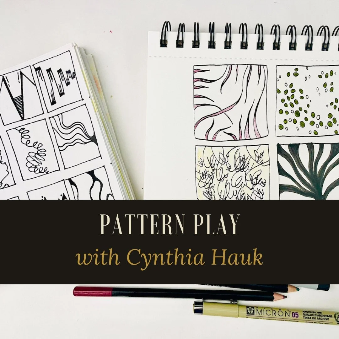 This week in the Make Create Express 2026 workshop we have two lessons, our second is this calming lesson with Cynthia Hauk:⁠
⁠
Pattern Play: A Celebration of Creative Joy⁠
⁠
"Do you miss making art just for fun? A relaxing workshop exploring si
