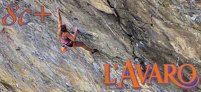 L'avaro - 8c+  pour Julia Chanourdie