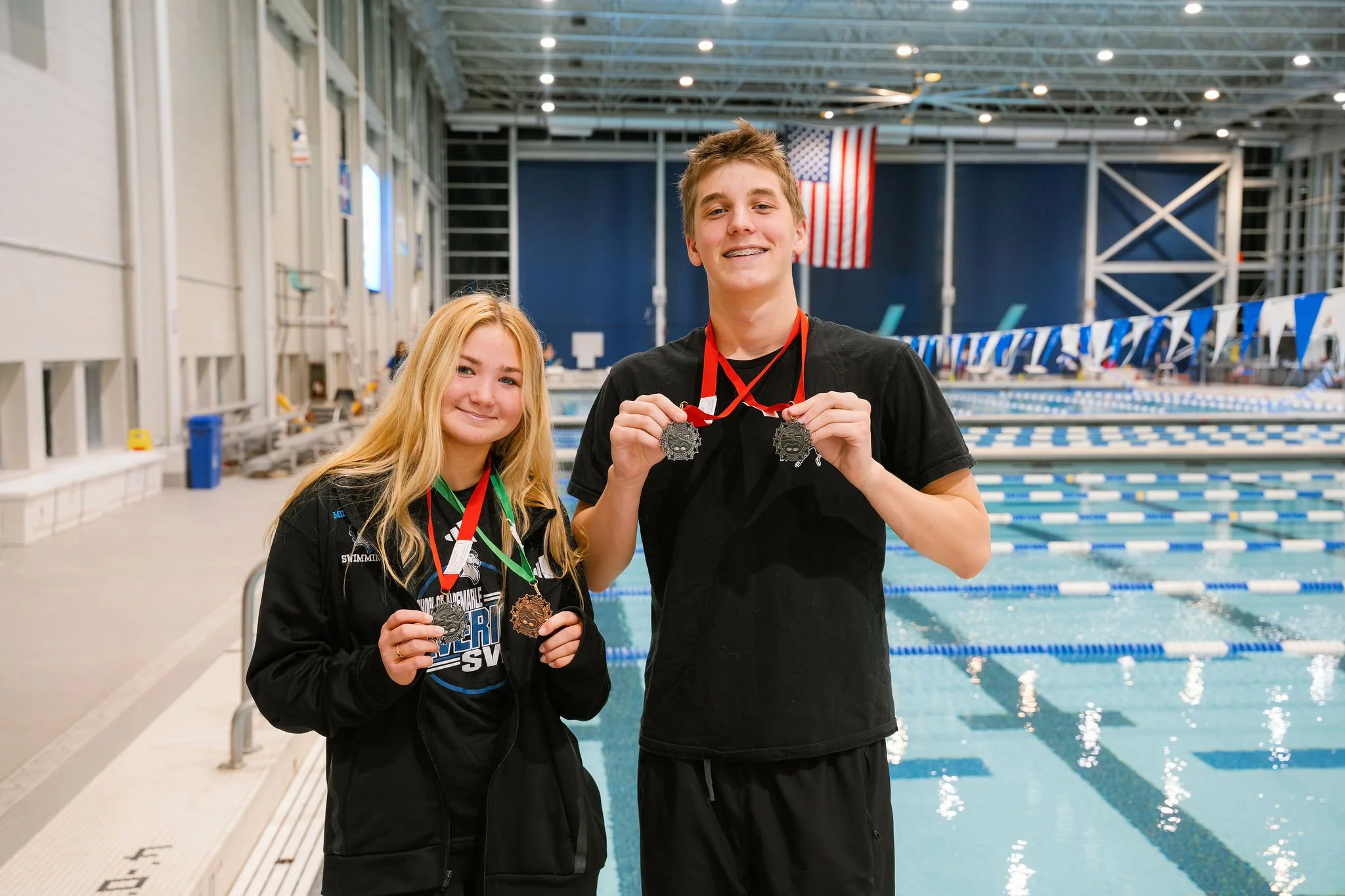 Maverick Swim Team Heats Up a Cold January
