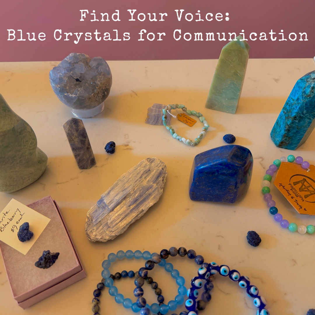 Find Your Voice: Blue Crystals for Communication 💙