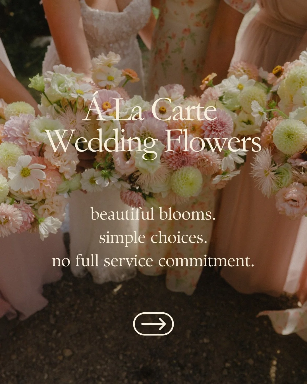 Full service is our love language, but we have a soft spot for smaller celebrations 🤍 Our &aacute; la carte options give you thoughtfully designed flowers with flexibility, seasonality &amp; simplicity in mind. 

#weddingflorist #newenglandflorist #