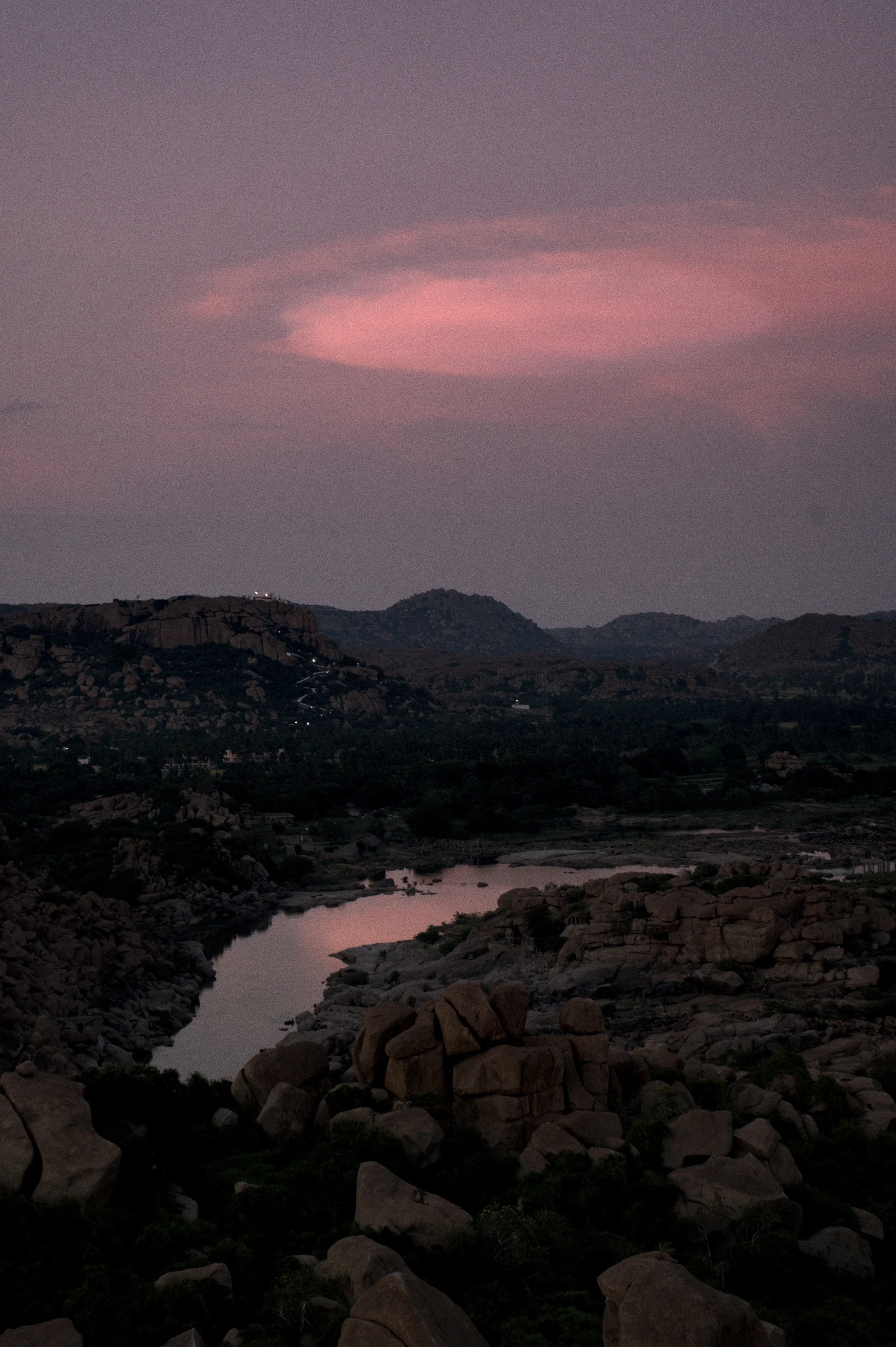 Reisfotografie India water reflectie zonsondergang