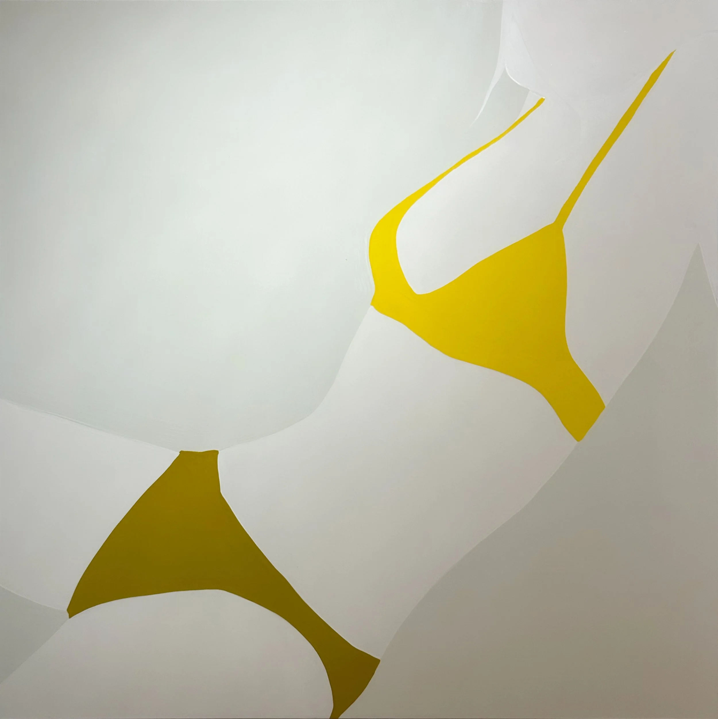 Natasha Law, Sat on Gold, 2026, Gloss on aluminum, 48 x 48 in