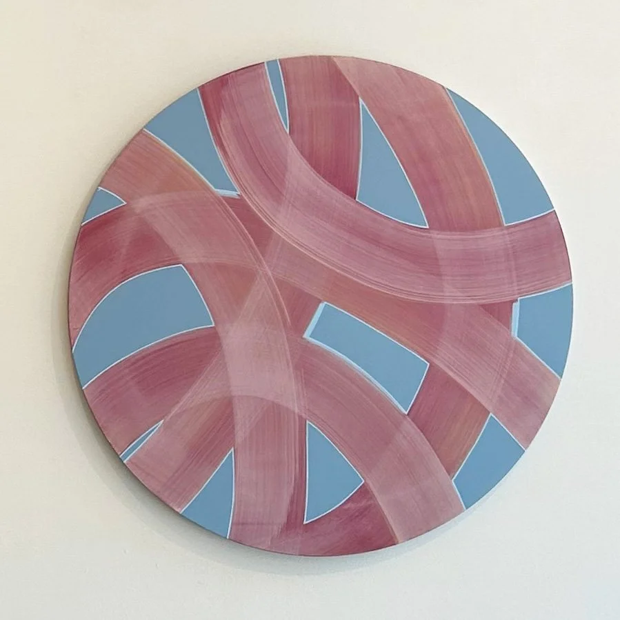 Lucy Soni, Even So, 2025, Acrylic on linen,  40 inches in diameter