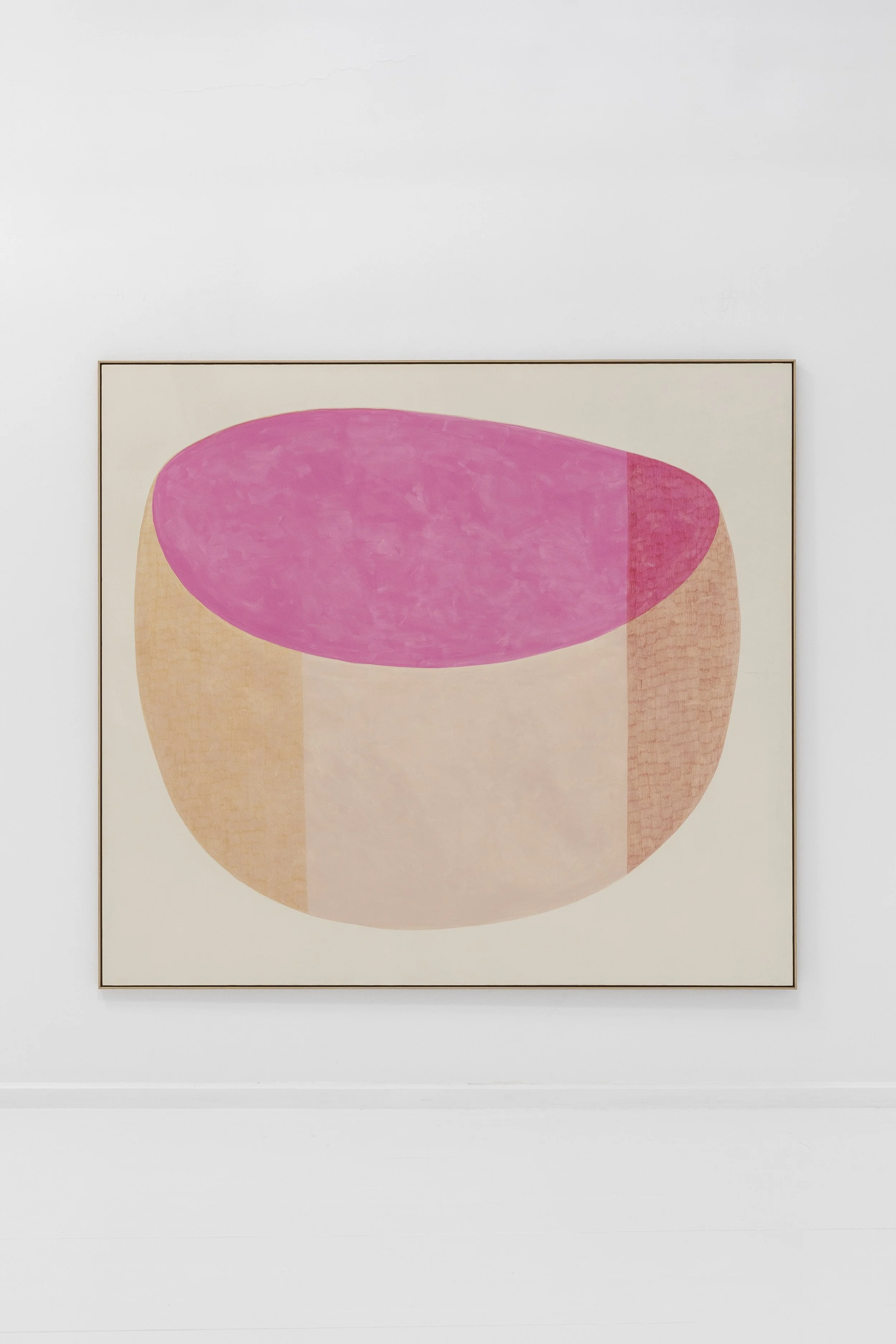 Maru Quiñonero, Cerámica, 2024, Acrylic and pencil on canvas, 71.85 x 79.7 x 1.37 in, Framed