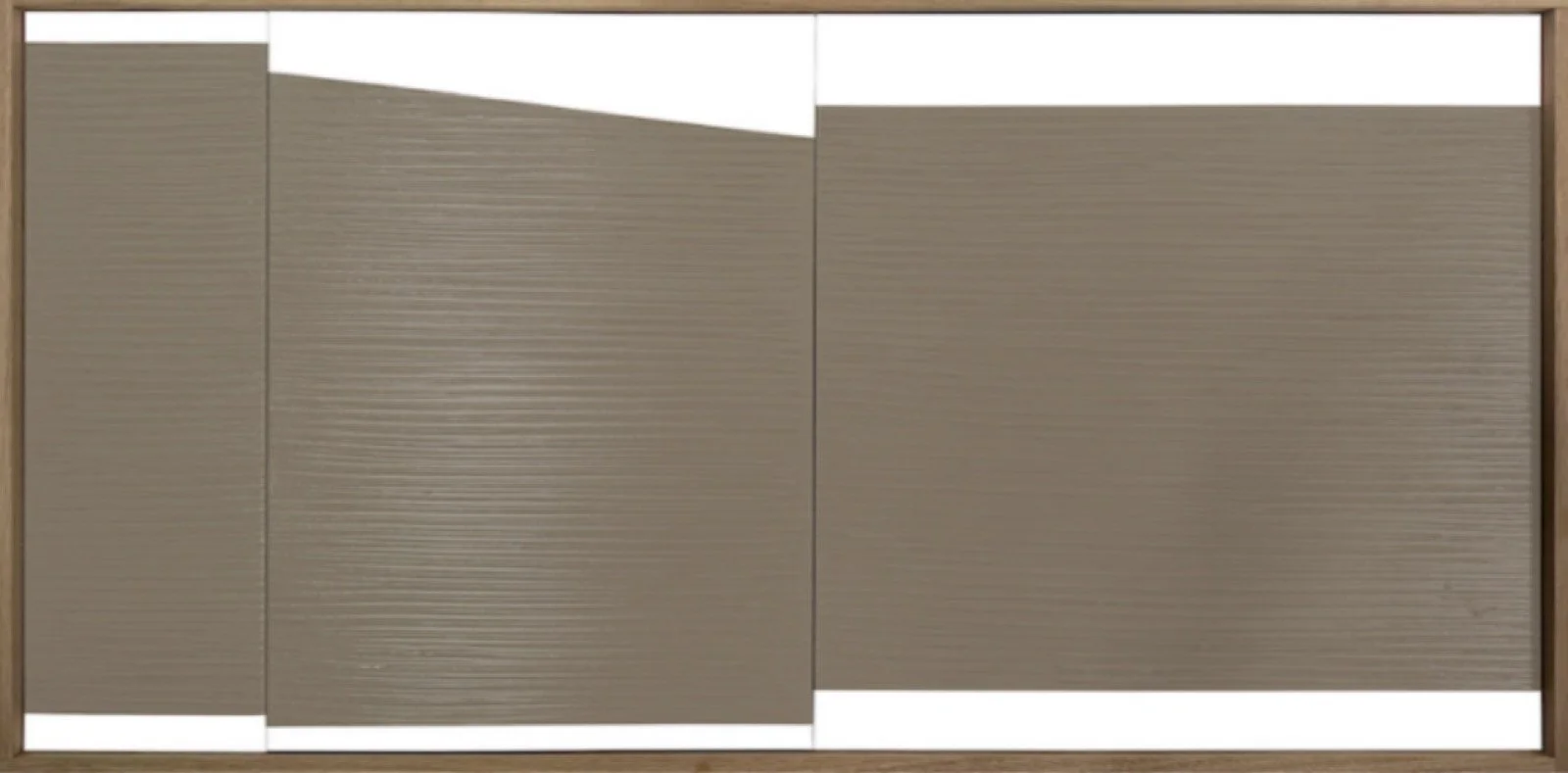 Jason Trotter, In The Meantime, 2023, Acrylic on canvas, 25 x 51 x 2.25 inches