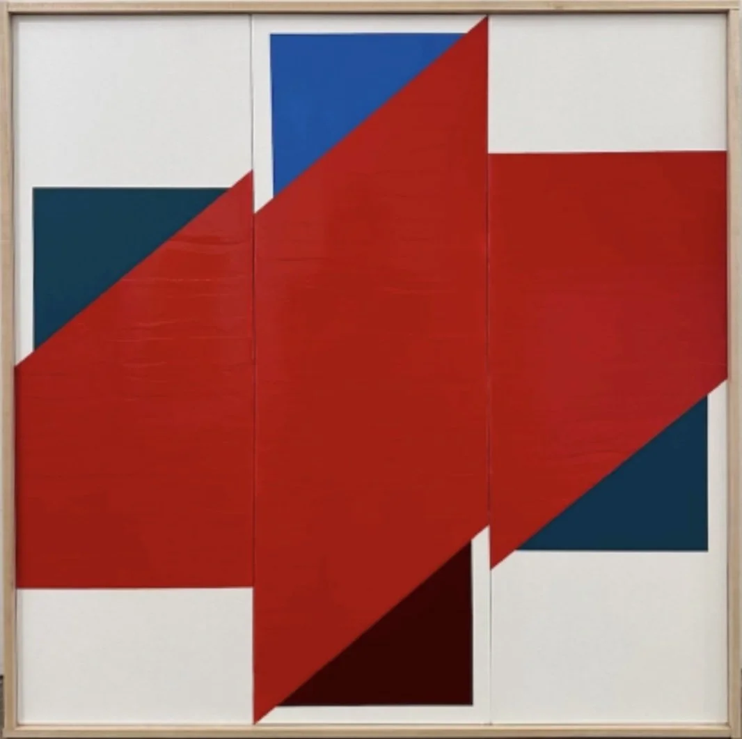 Jason Trotter, Interaction: Sublime Red, 2025, Acrylic on canvas, 37 x 37 x 2 inches