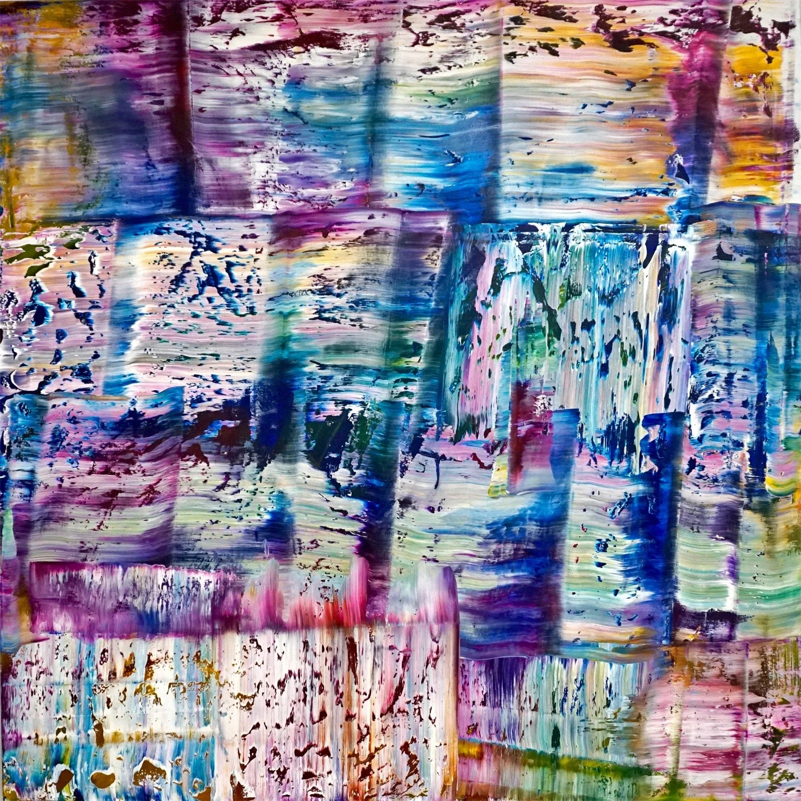 Khalilah Birdsong, Chasing the Wind, 2023, Acrylic on canvas, 60 x 60 x 1.5 inches