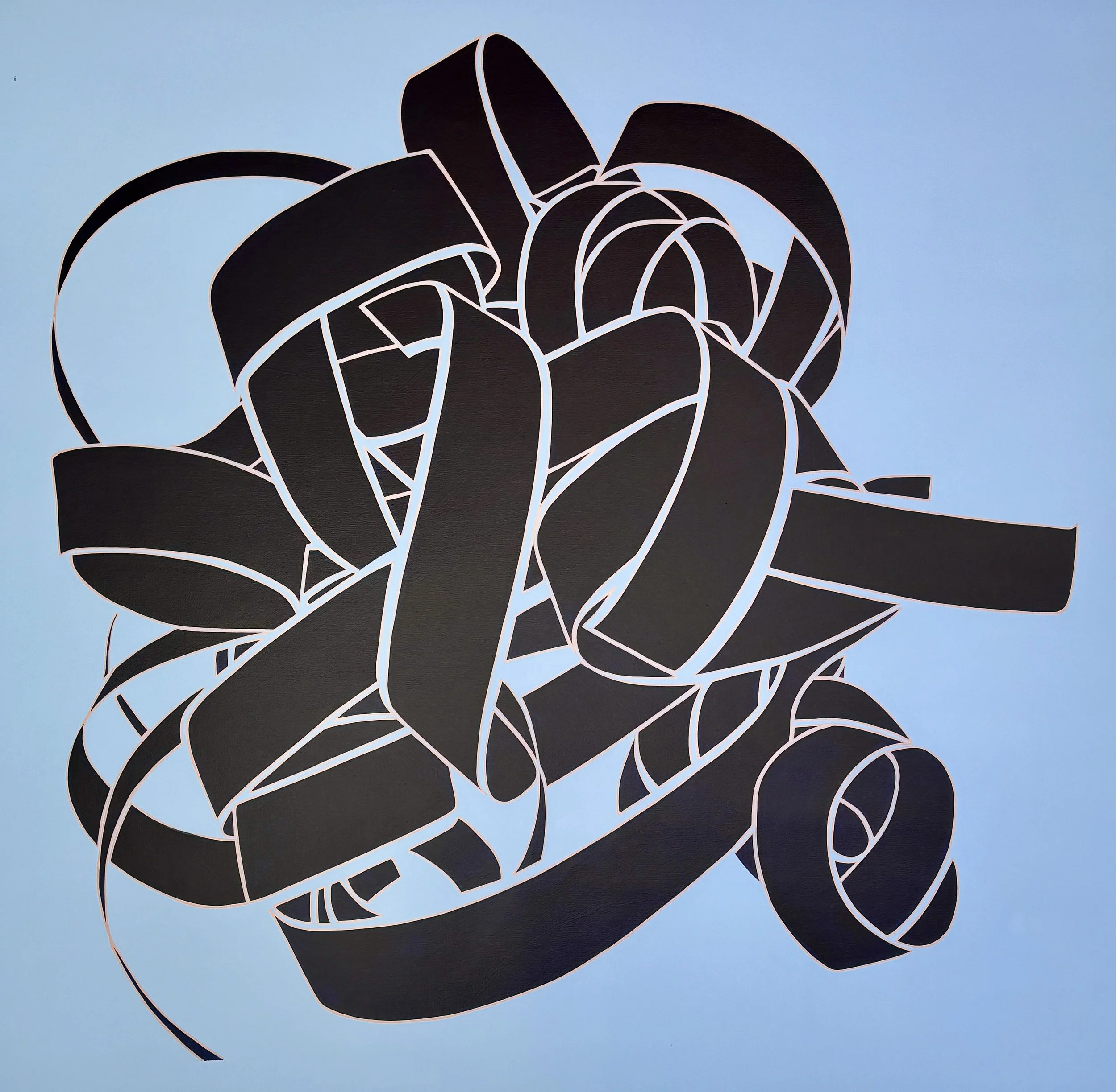 Lucy Soni, Lead Bell, 2025-2026, Acrylic on canvas, 40 x 40 inches