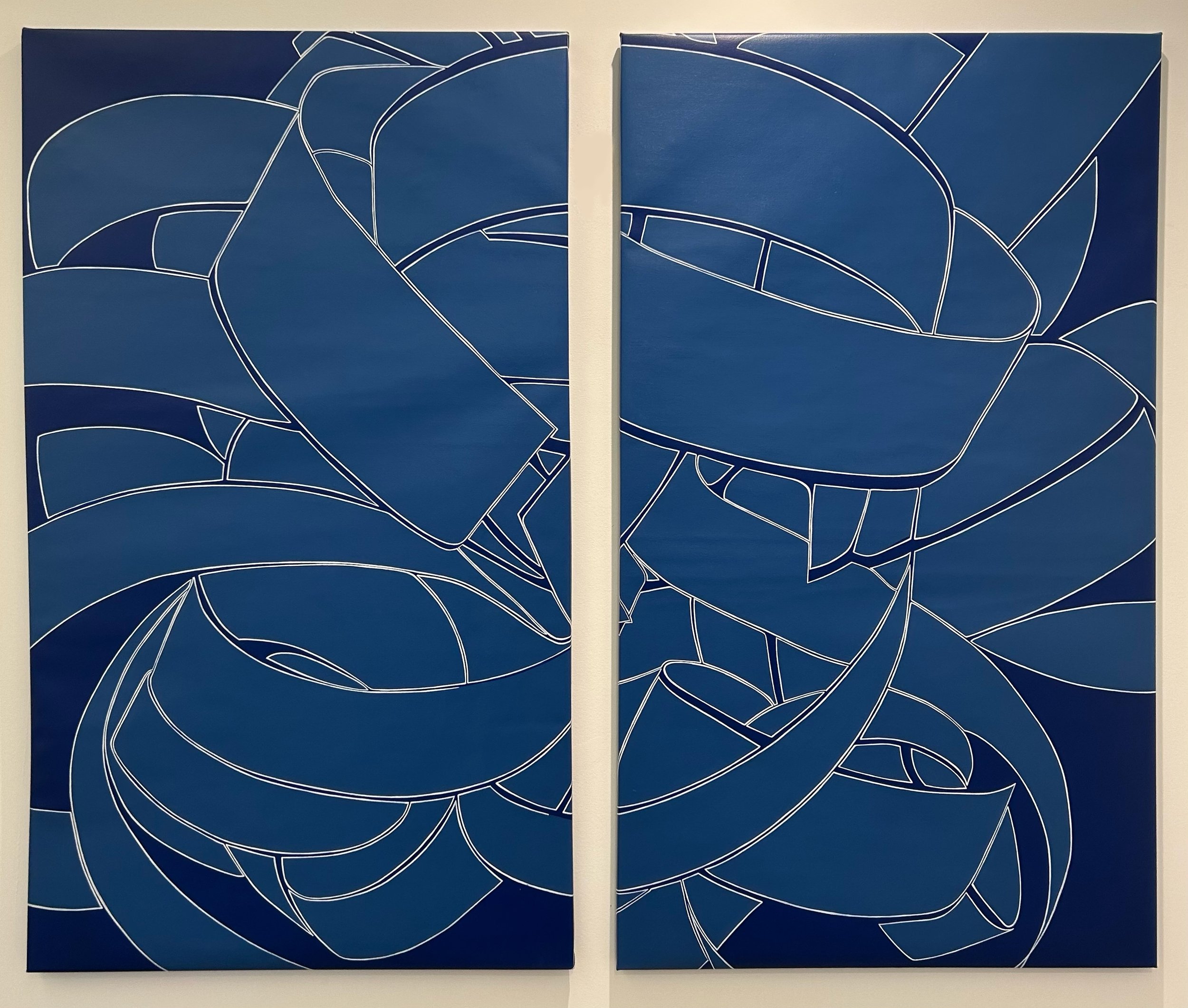 Lucy Soni, Belted Beauty, 2026, Acrylic on canvas, 52 x 60 inches