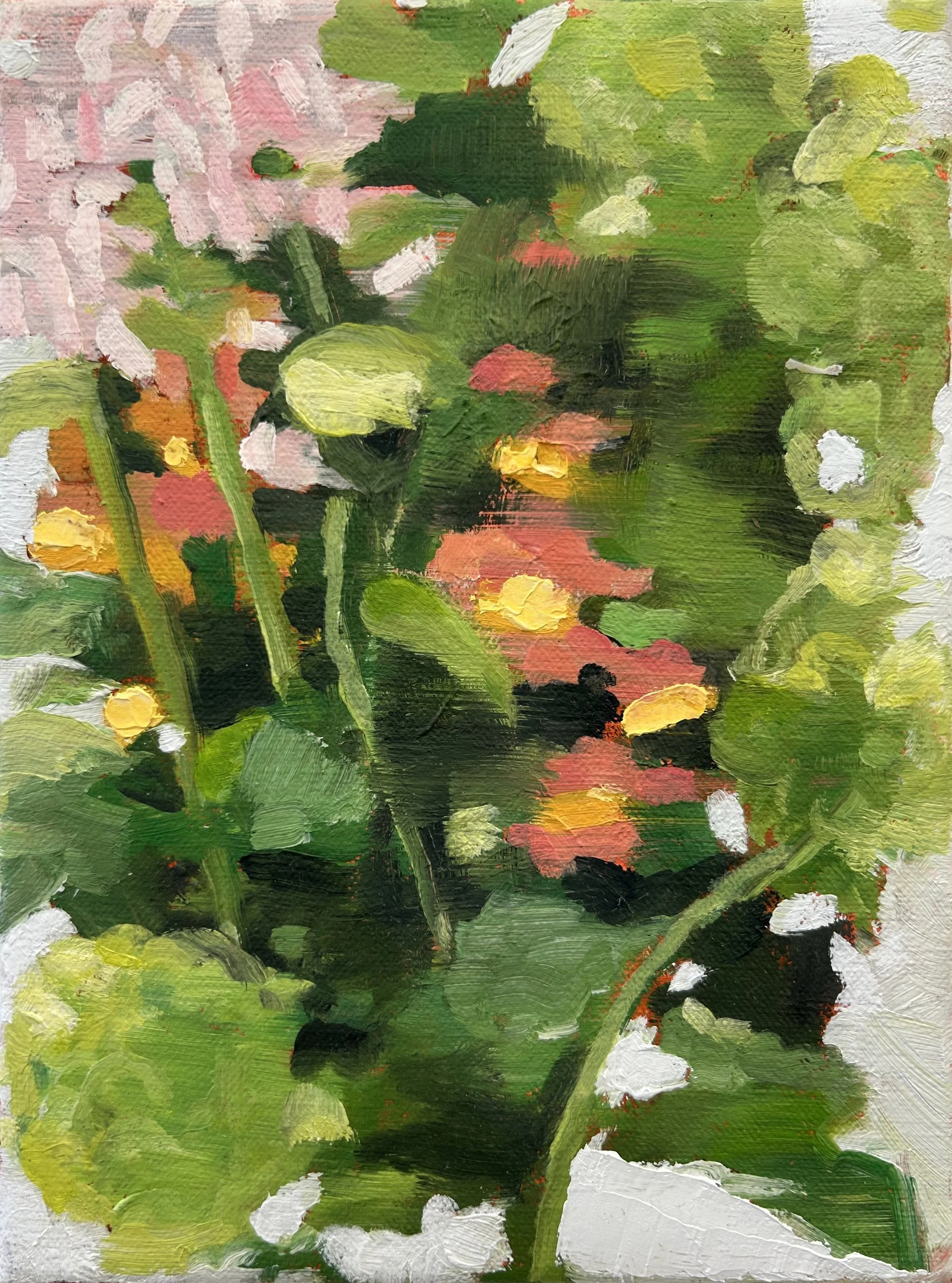 Holland Cunningham, Christina's Blooms, 2025, Oil on canvas, 8.5 x 6.5 inches