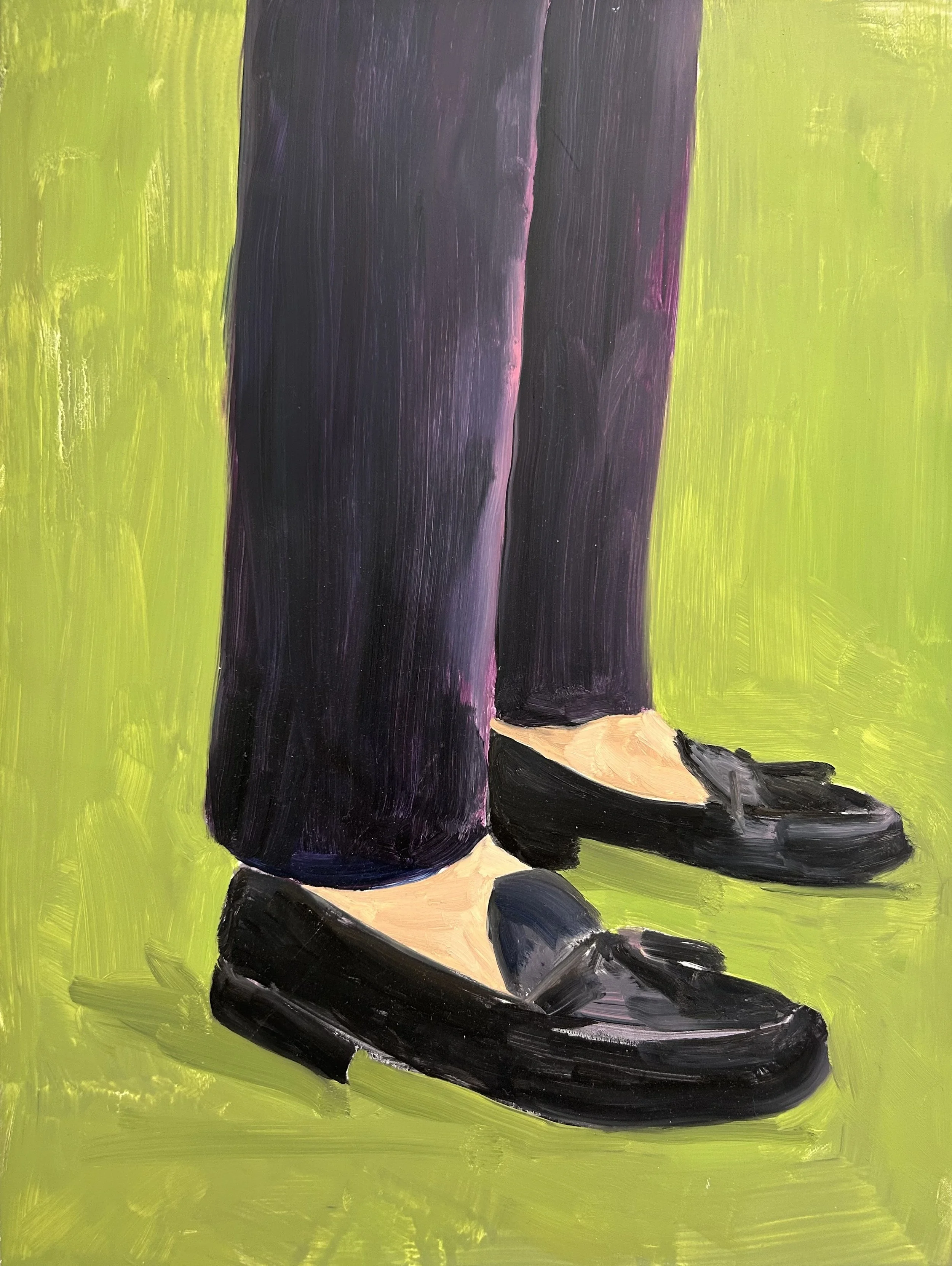 Holland Cunningham, English Gardener, 2025, Oil on board, 16 x 12 inches