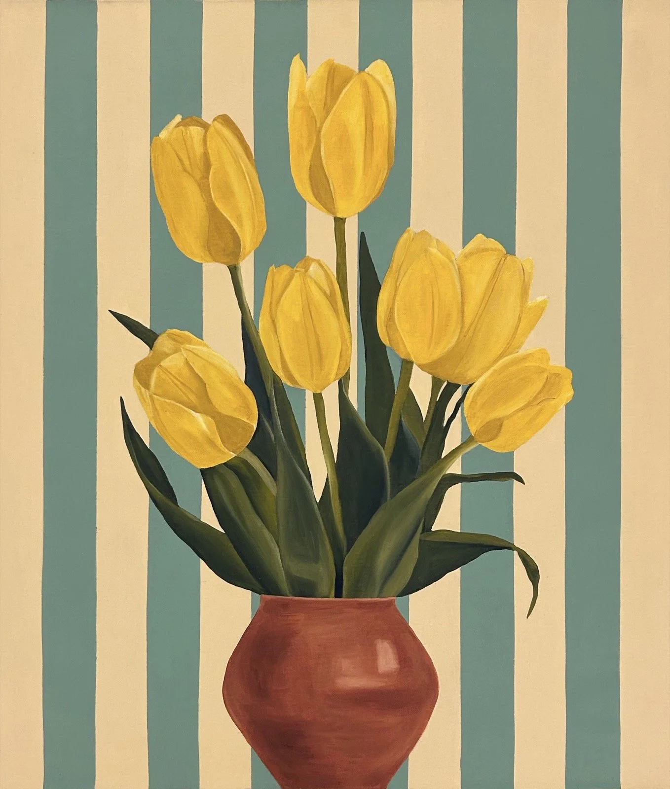 Daniel Adenitan, Spring Chorus, 2026, Oil and Acrylic on Canvas, 30 x 26 inches