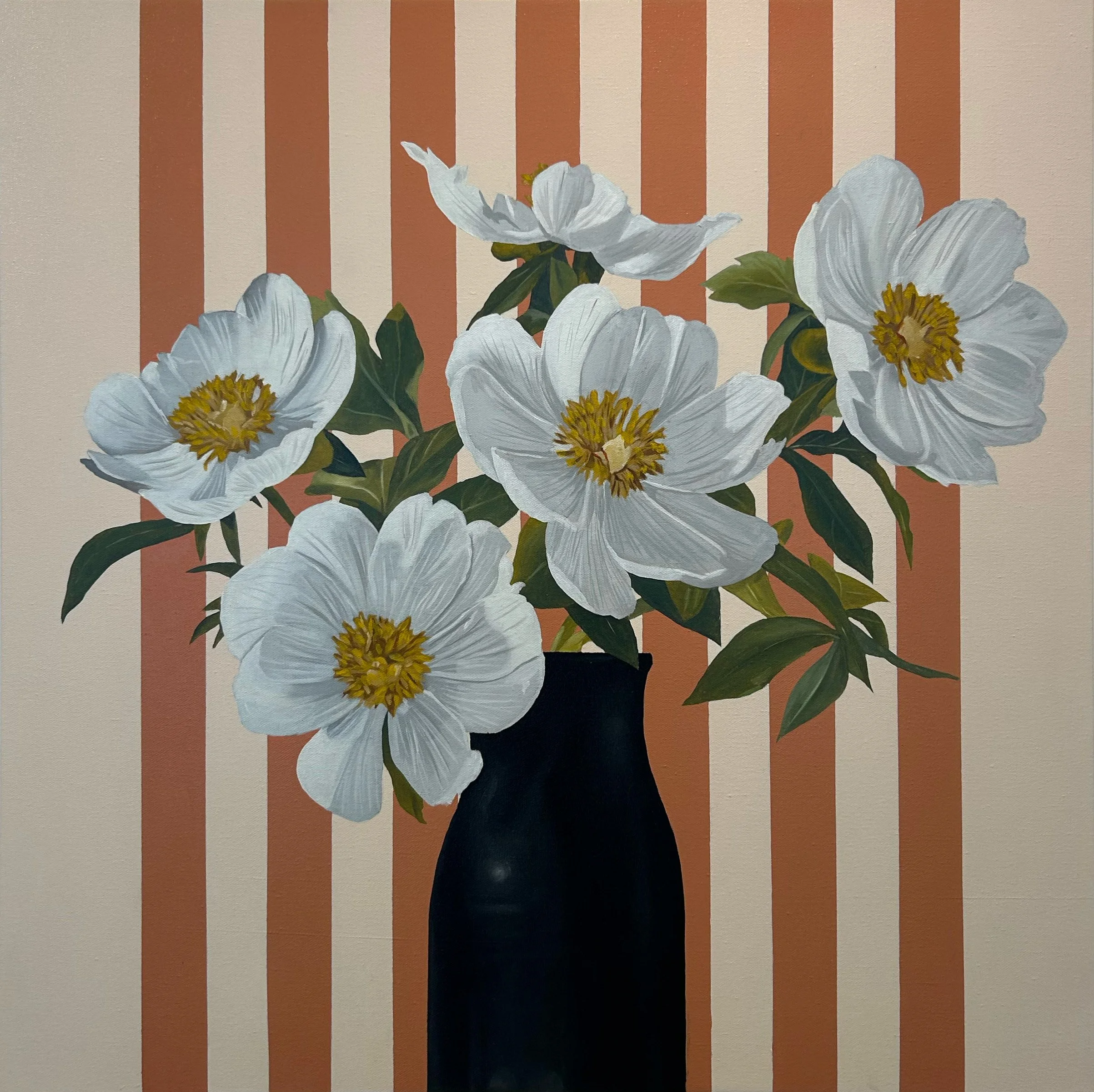 Daniel Adenitan, Quiet Radiance, 2026, Oil and Acrylic on Canvas, 35 x 35 inches