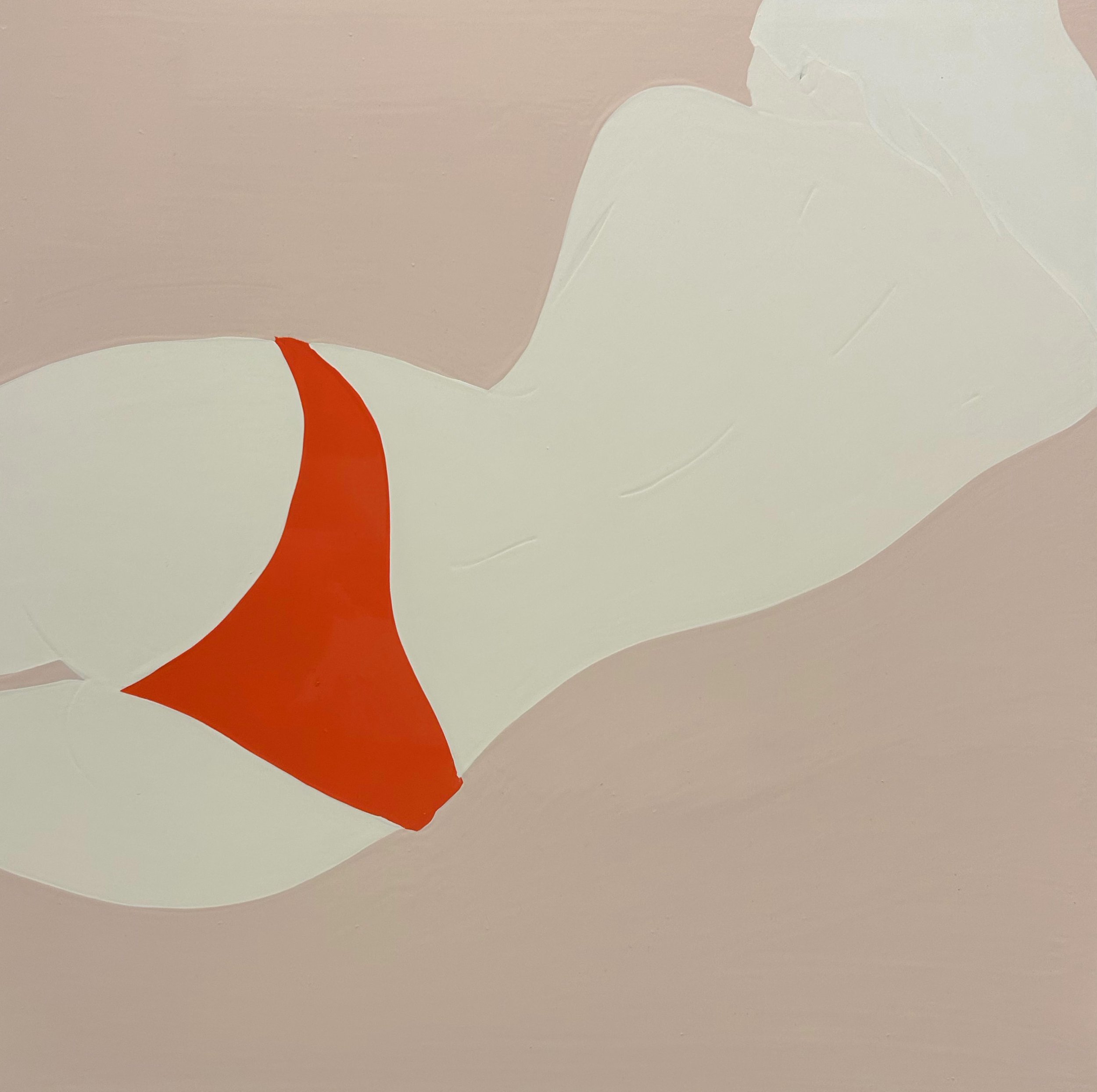Fragment V, 2026, Gloss on aluminum, 24 x 24 inches