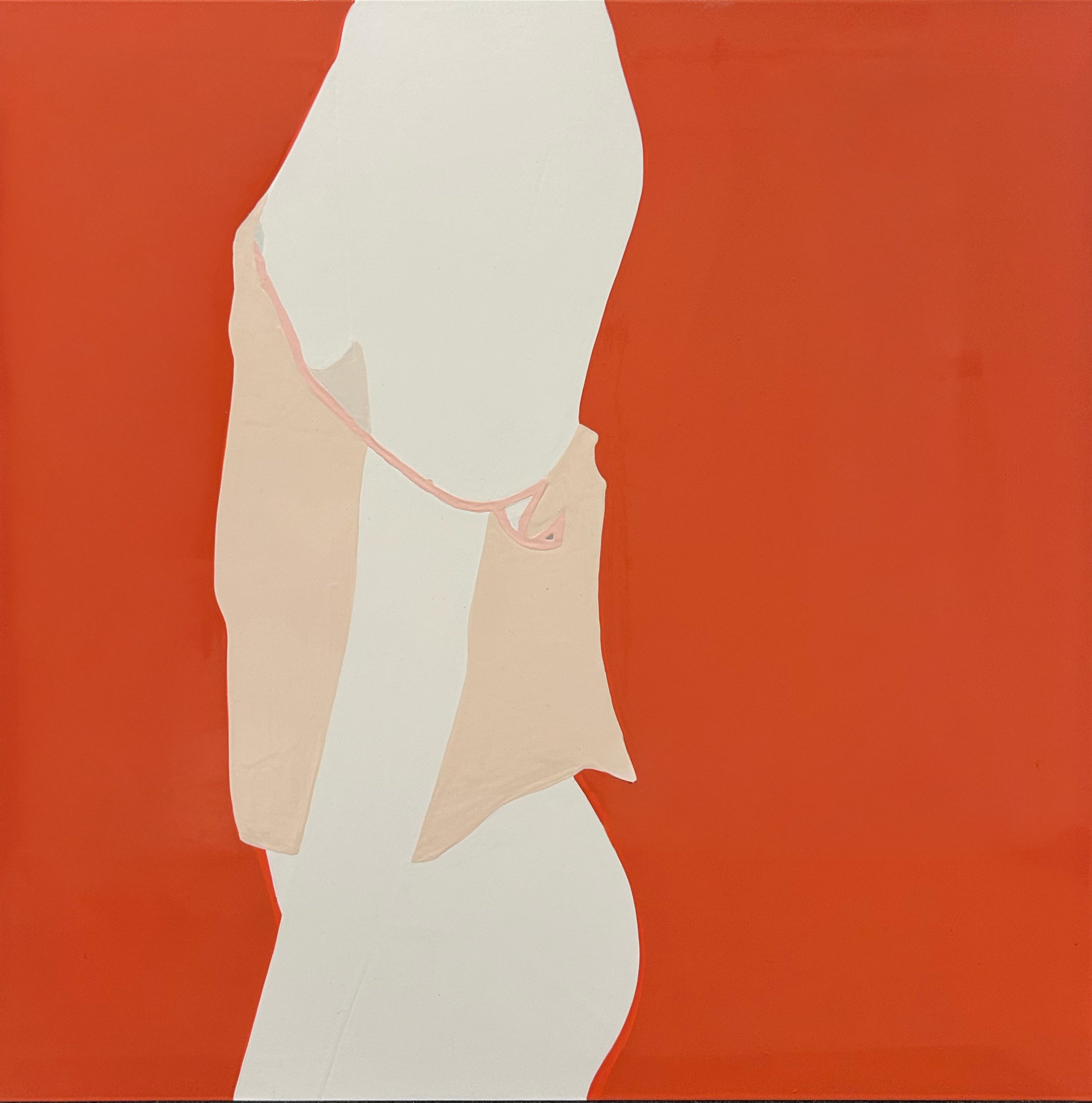 Fragment I, 2026, Gloss on aluminum, 24 x 24 inches