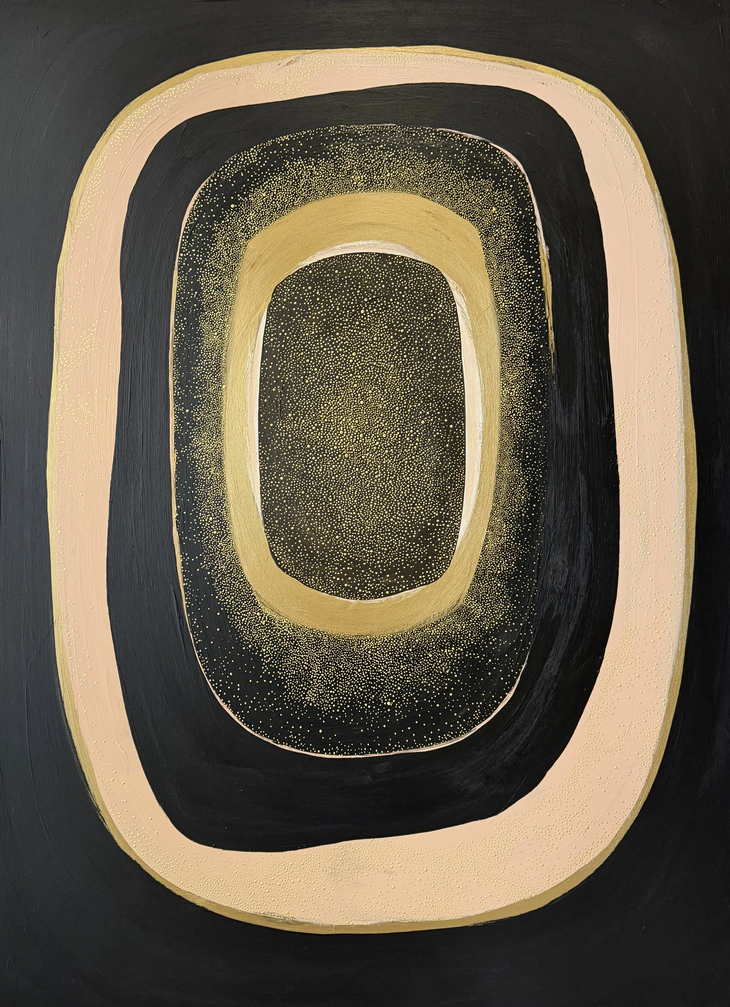 LEAN BACK, 2026, Acrylic on canvas, 48 x 36 inches