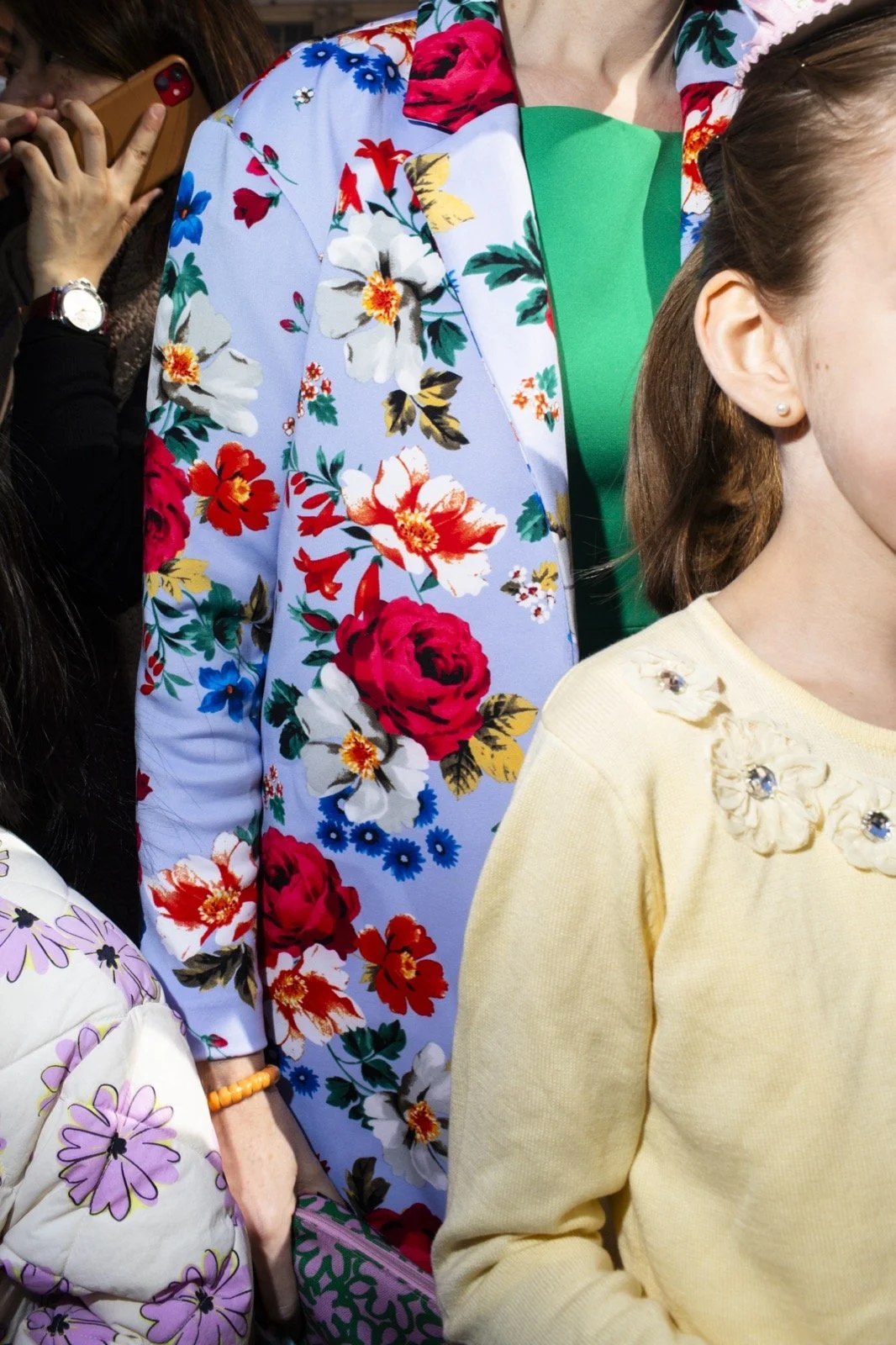 Landon Nordeman, Flower Jacket, Easter Sunday, New York City, 2023, Edition 1 of 7, Archival Baryta Paper, 28 x 20 inches