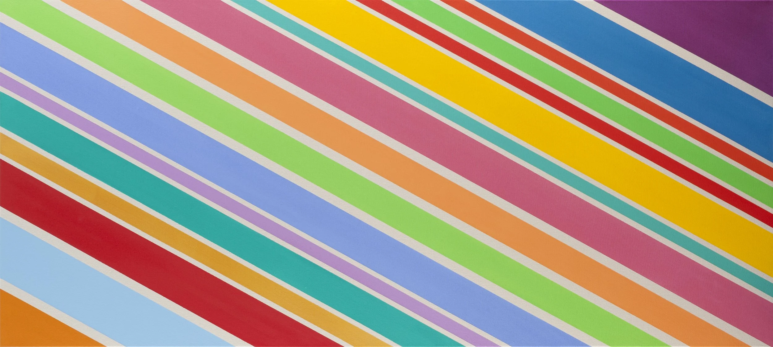 Joshua Avery Webster, Tic, 2020, Acrylic on canvas, 36 x 80 inches