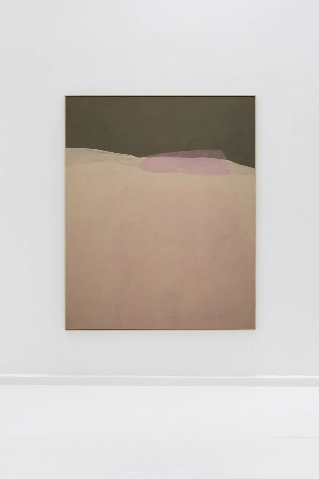 Maru Quiñonero, BEYOND THE FOREST, 2026, Acrylic and pencil on canvas, 63 x 51.2 Inches, Framed