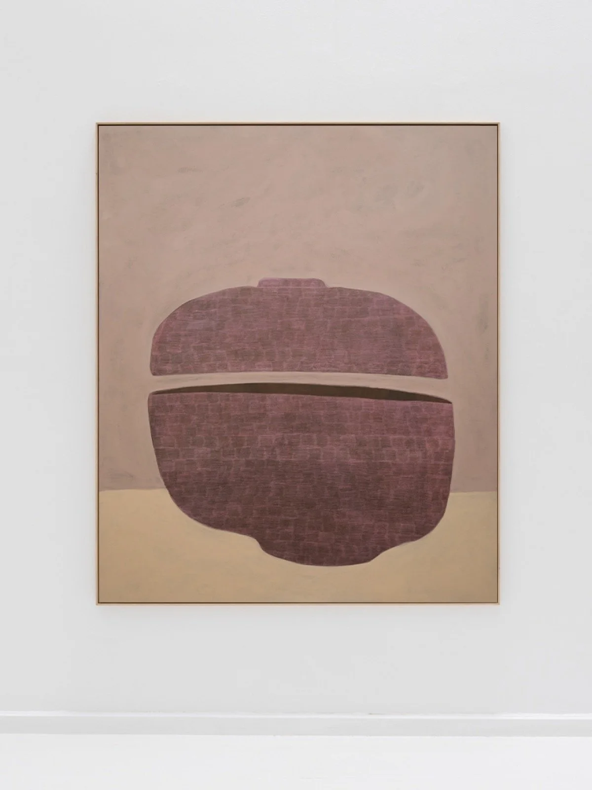 Maru Quiñonero, THE JEWELRY, 2026, Acrylic and pencil on canvas, 45.7 x 38.2 Inches, Framed