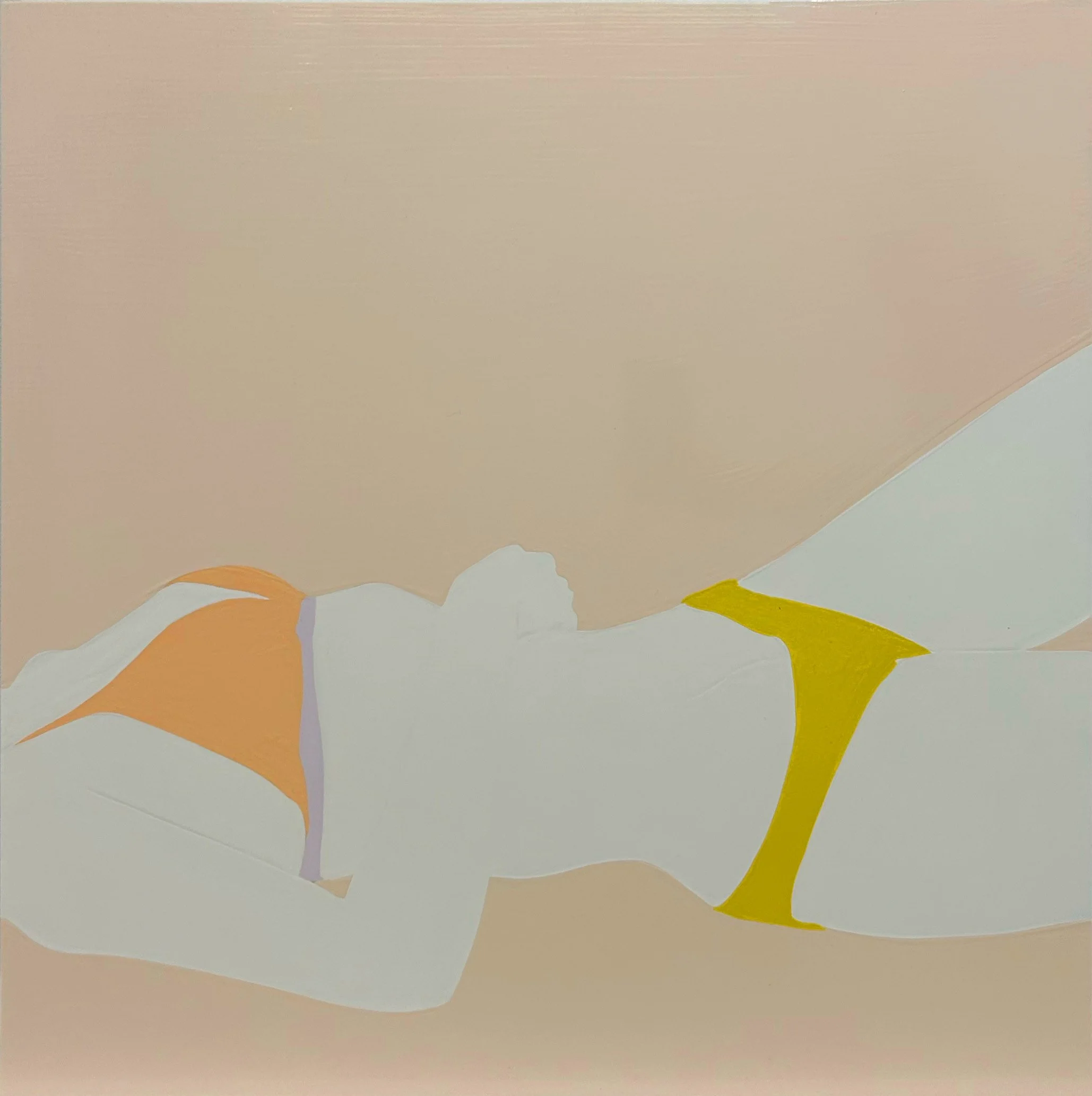 Natasha Law, Fragment IV, 2026, Gloss on aluminum, 24 x 24 inches