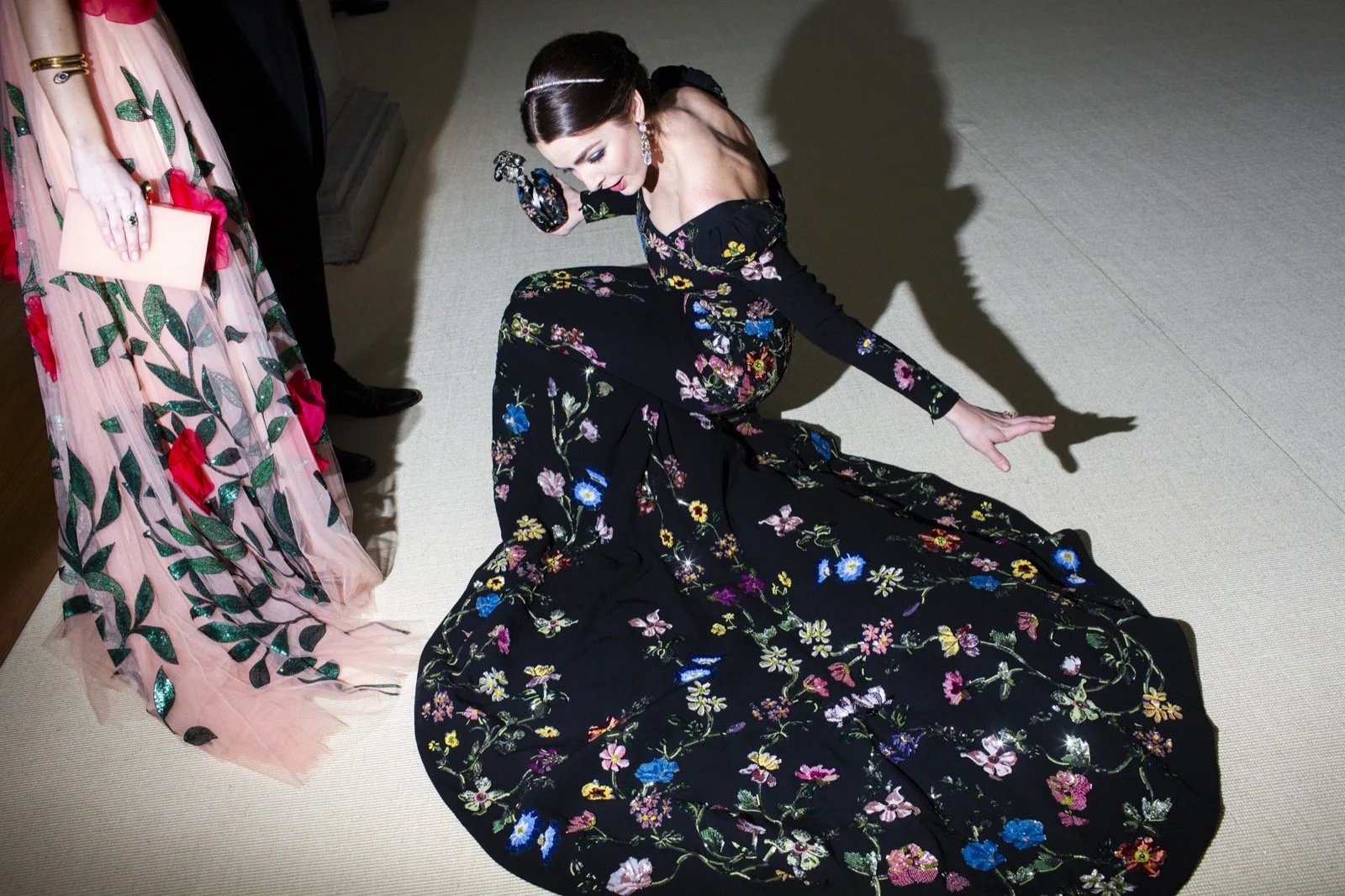 Landon Nordeman, Bee Shaffer in Alexander McQueen, "That's Not A Picture." Met Gala, New York City, 2016, Edition 1 of 7, Archival Baryta Paper, 20 x 28 inches