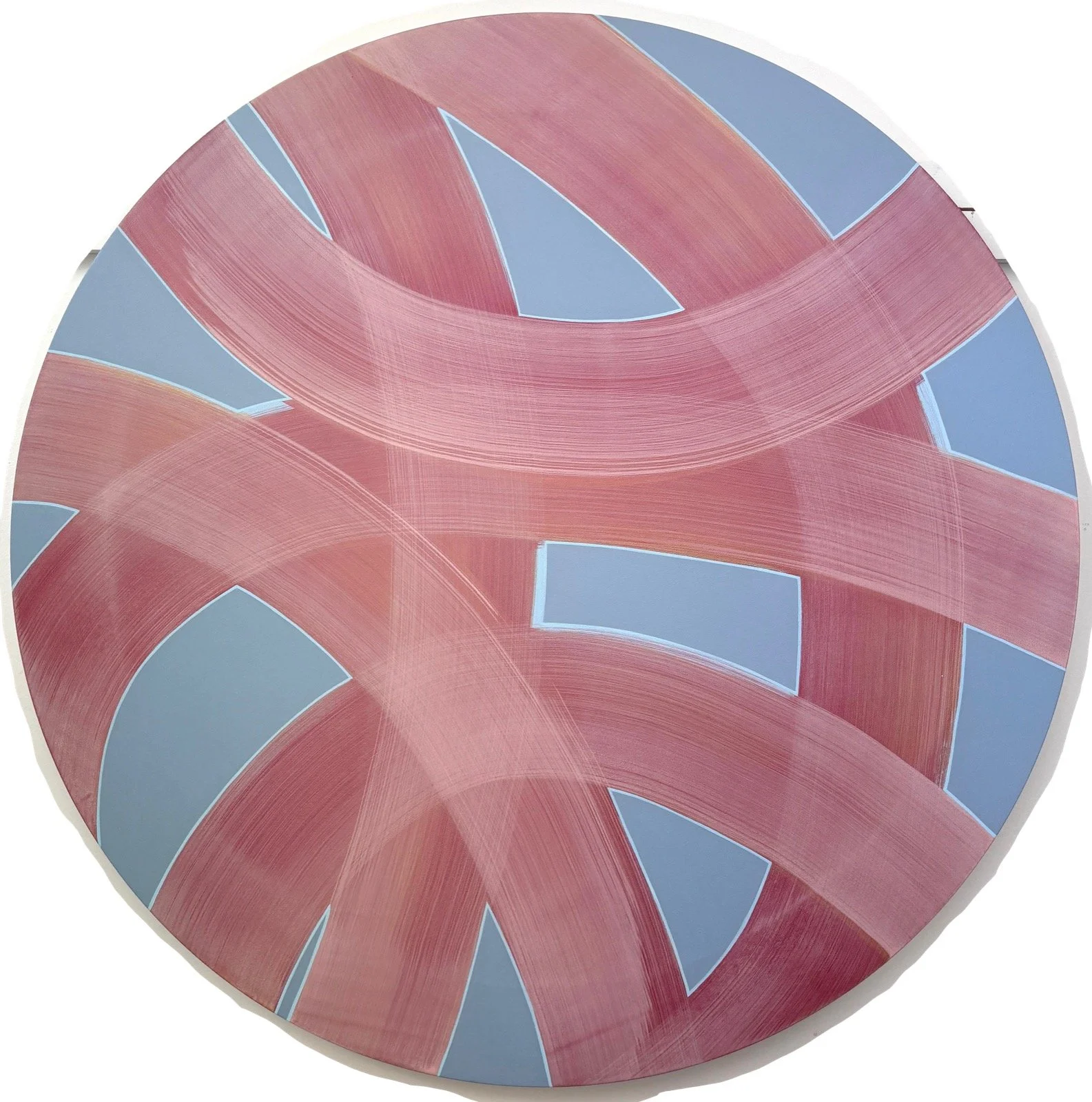 Lucy Soni, Even So, 2025, Acrylic on linen, 40 inches in diameter