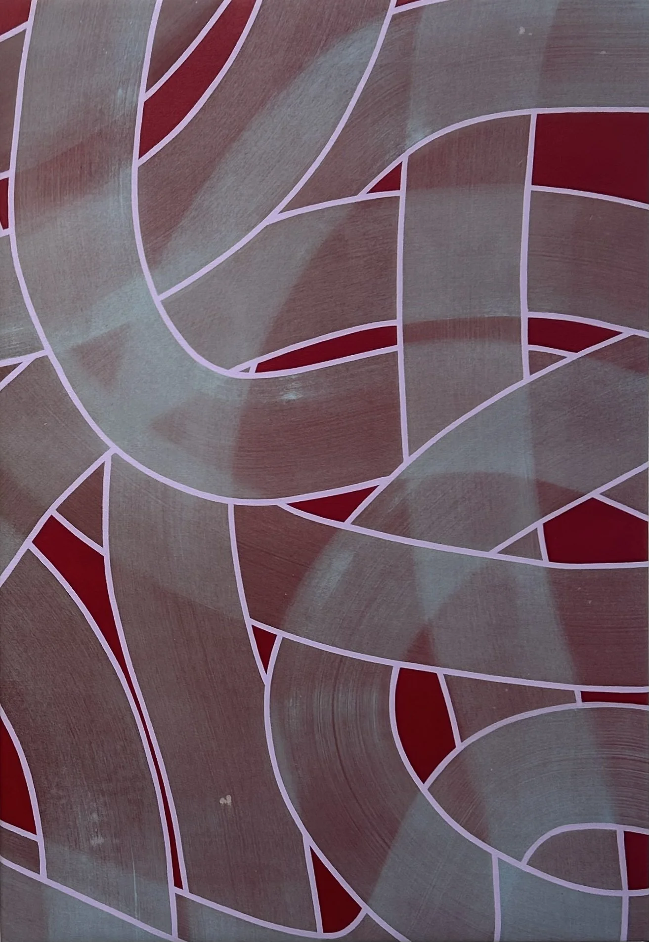 Lucy Soni, Buff Arches (lilac), 2025, Acrylic on canvas, 44 x 30 inches