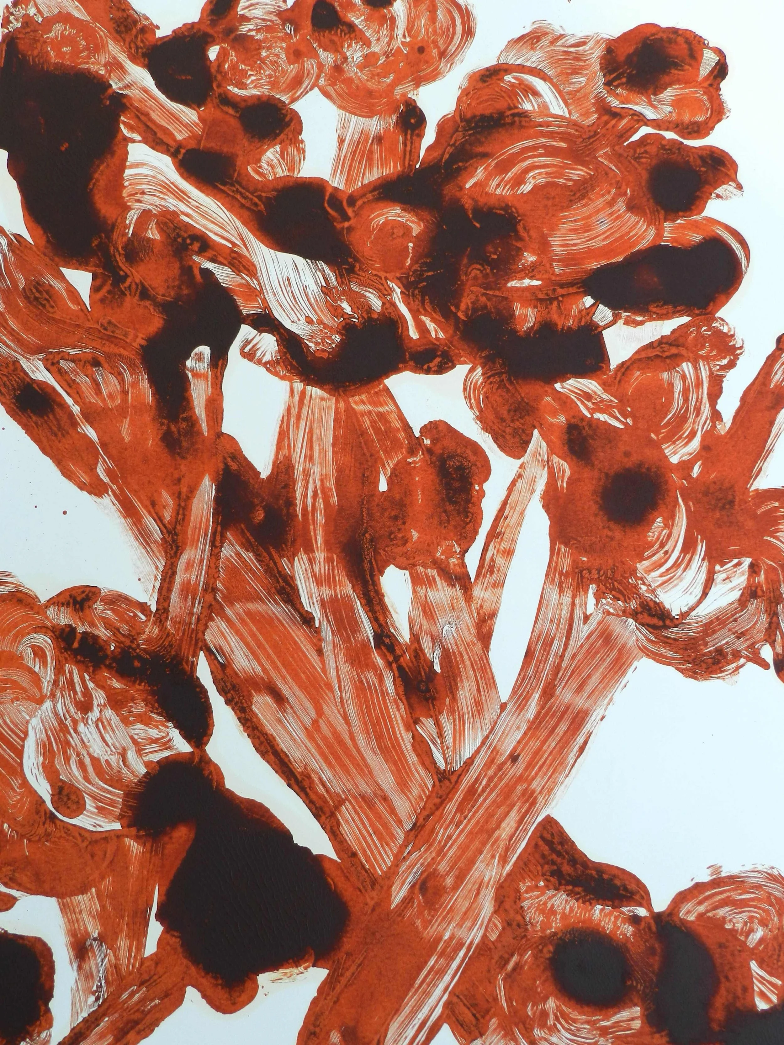 Karen Tompkins, Monotype 3, Oil on paper, 43 x 57 inches