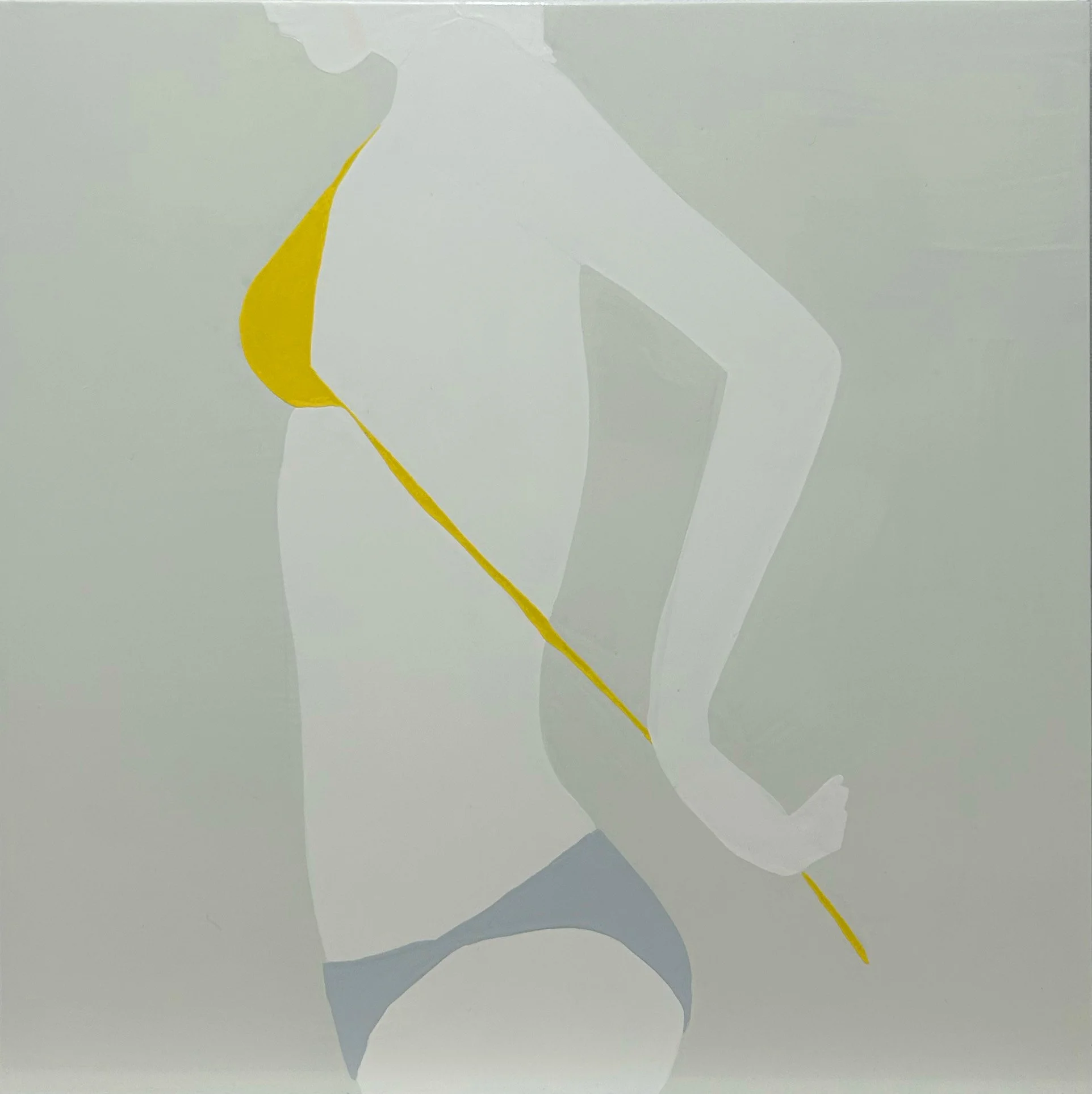 Natasha Law, Fragment VI, 2026, Gloss on aluminum, 24 x 24 inches